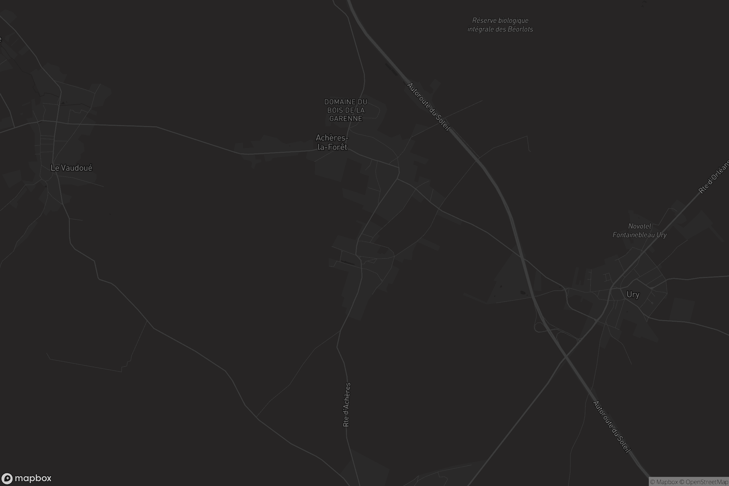 Carte de Achères-la-Forêt