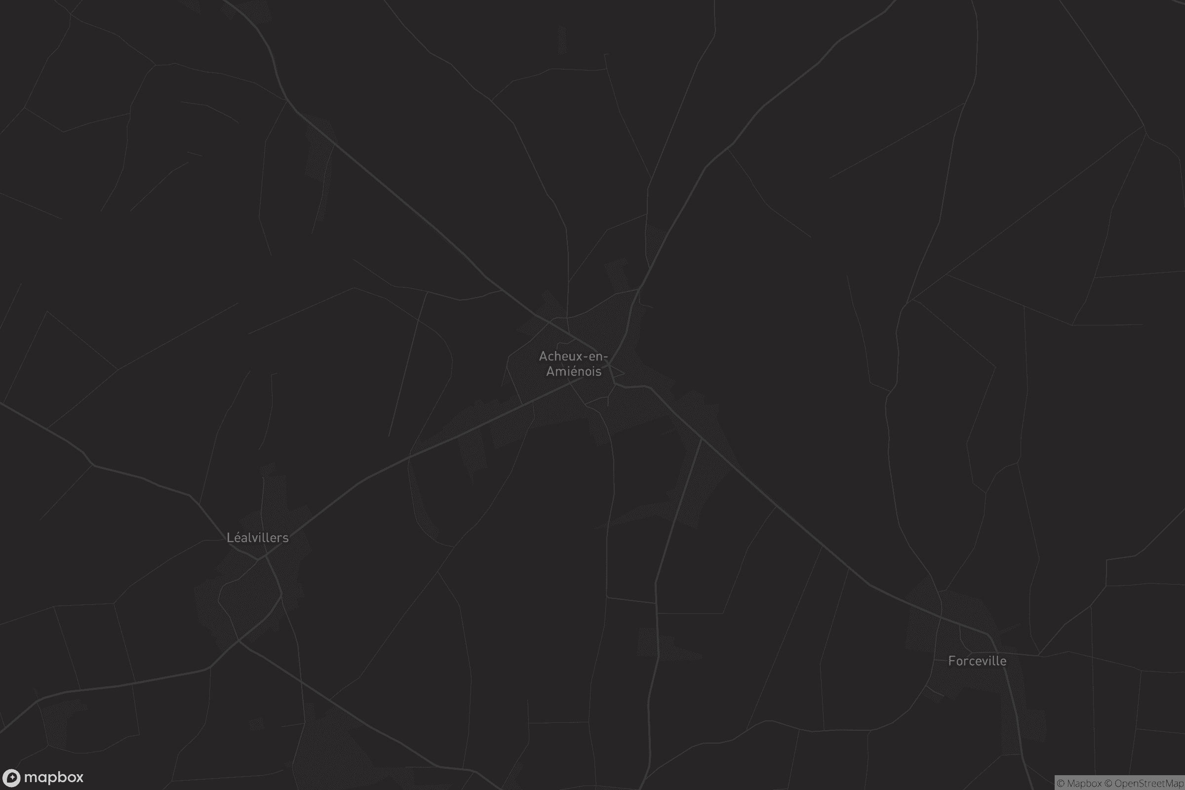 Carte de Acheux-en-Amiénois