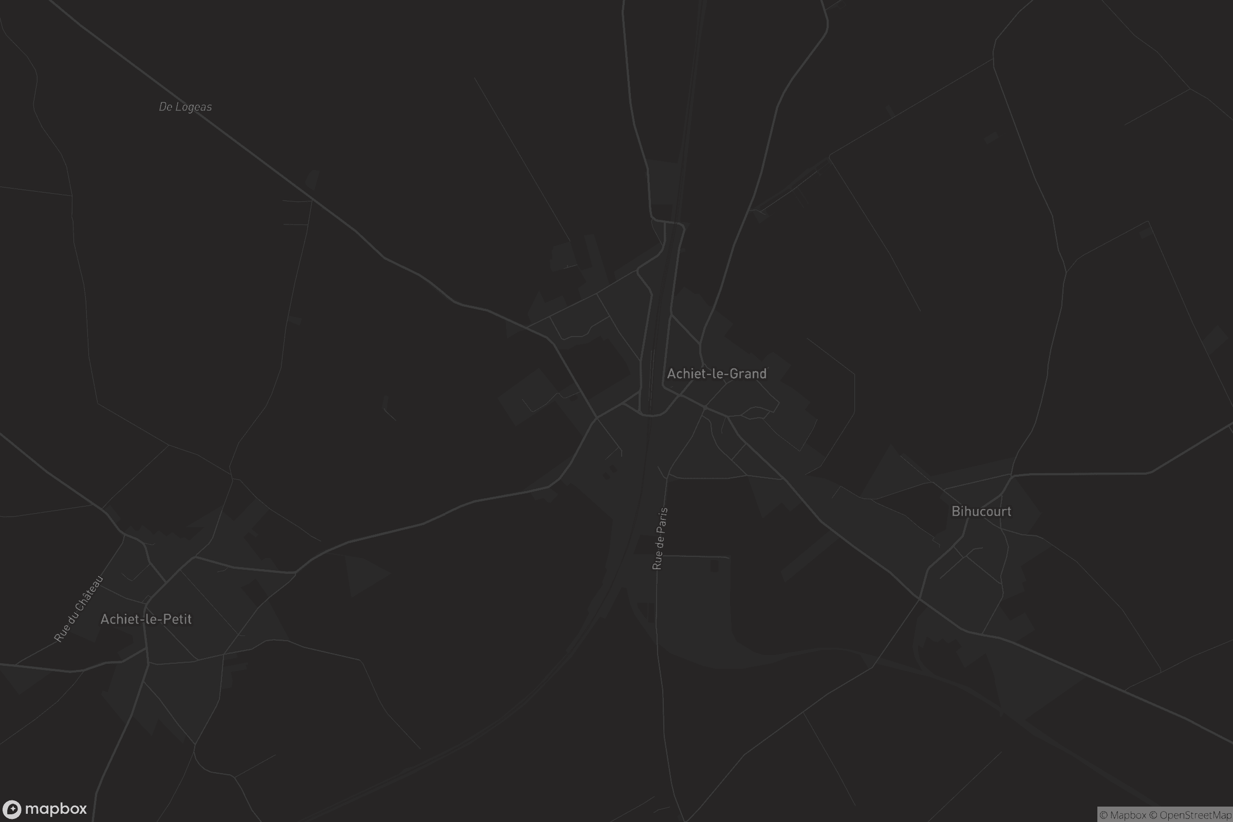 Carte de Achiet-le-Grand