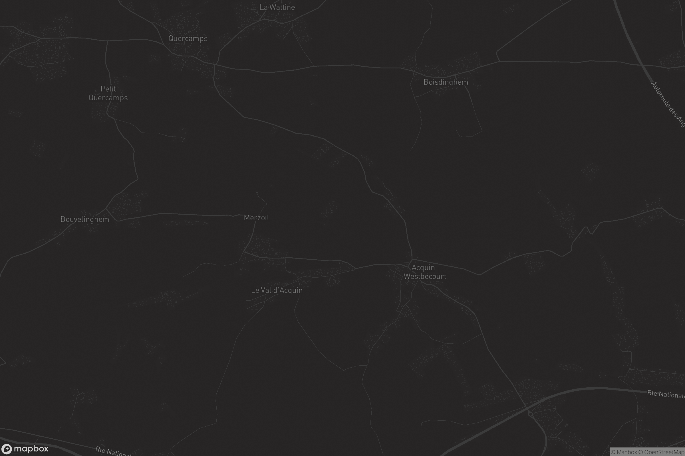 Carte de Acquin-Westbécourt
