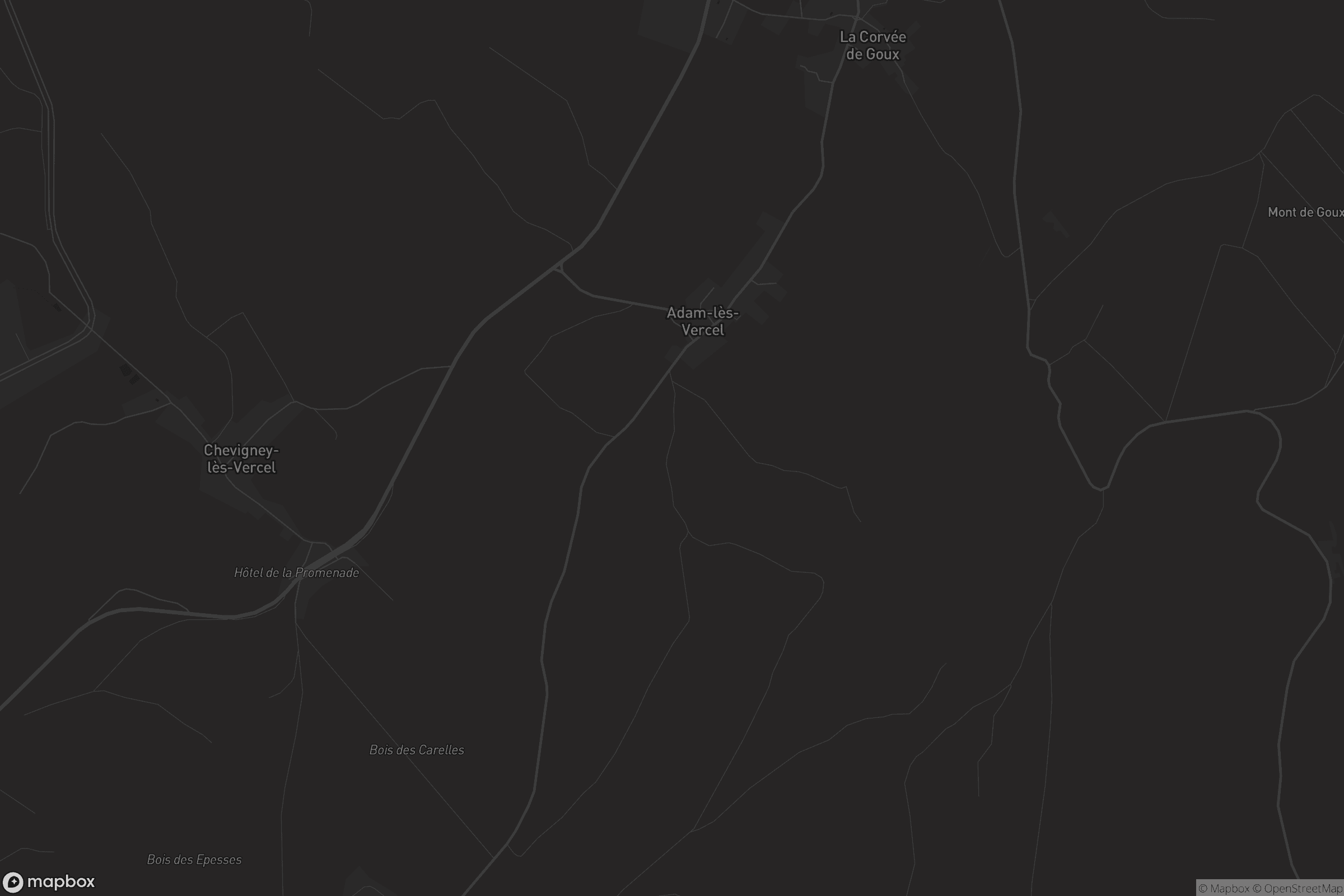 Carte de Adam-lès-Vercel
