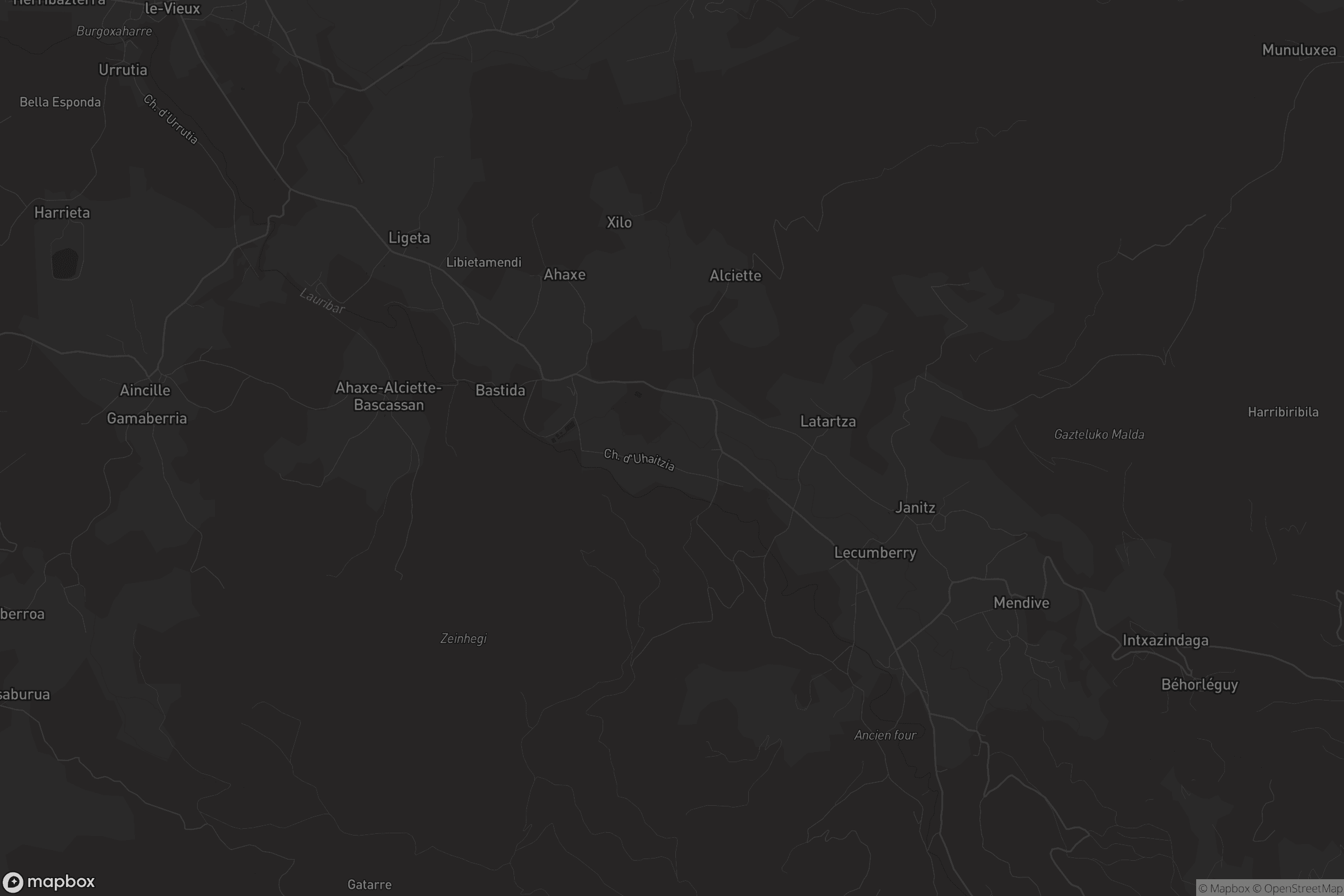 Carte de Ahaxe-Alciette-Bascassan