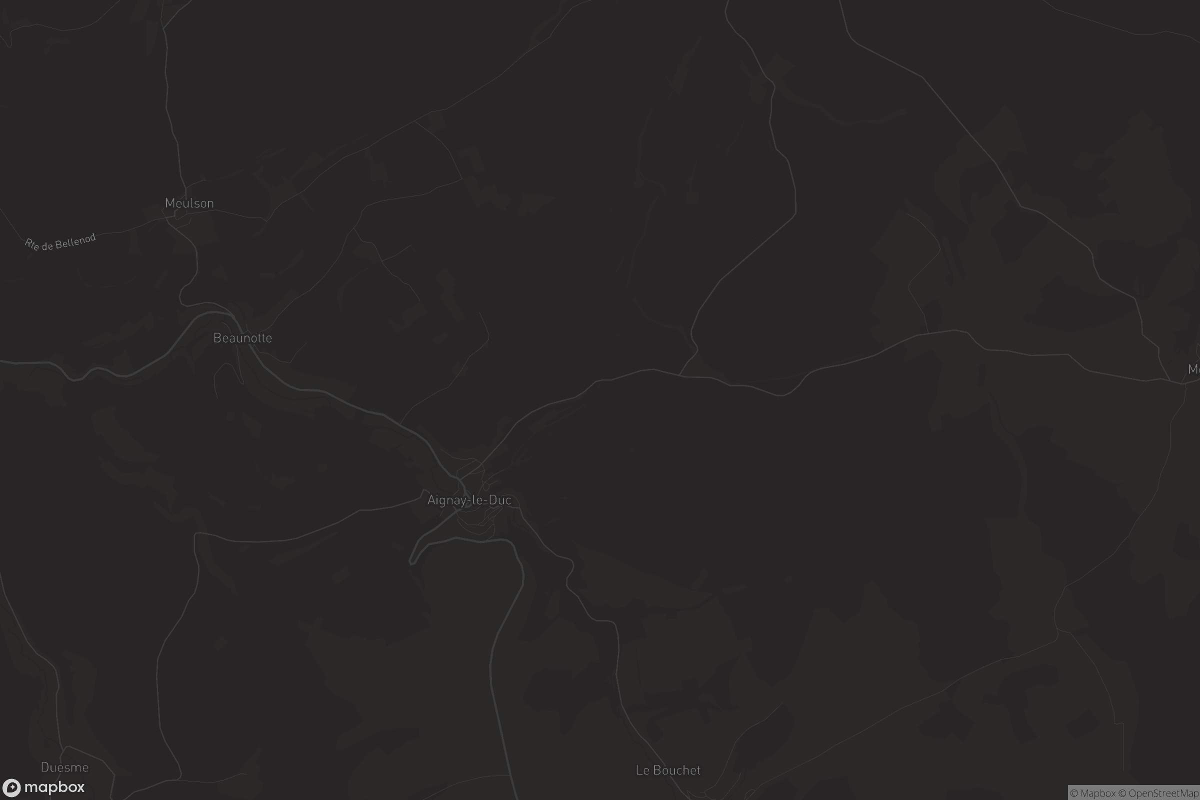 Carte de Aignay-le-Duc