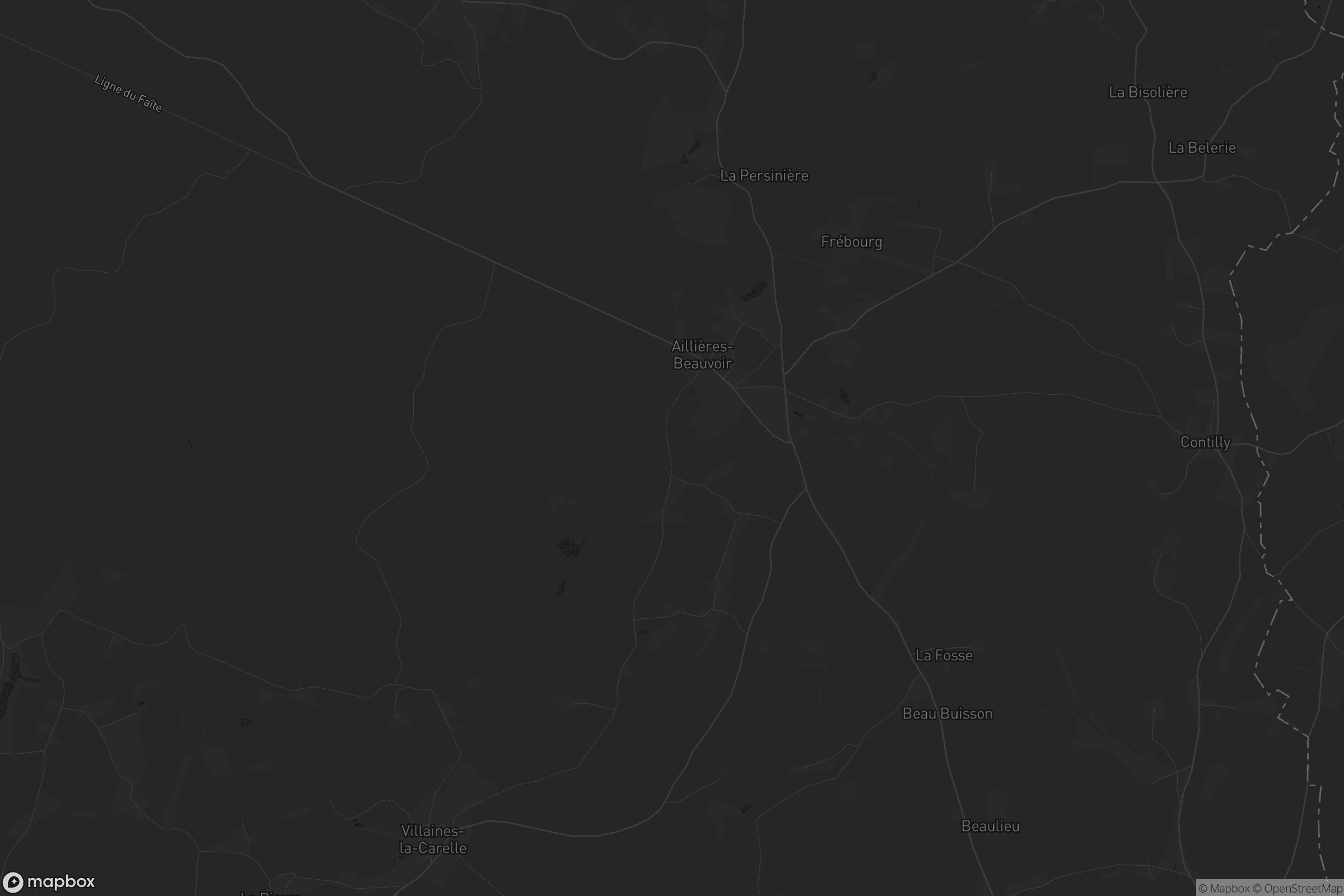 Carte de Aillières-Beauvoir