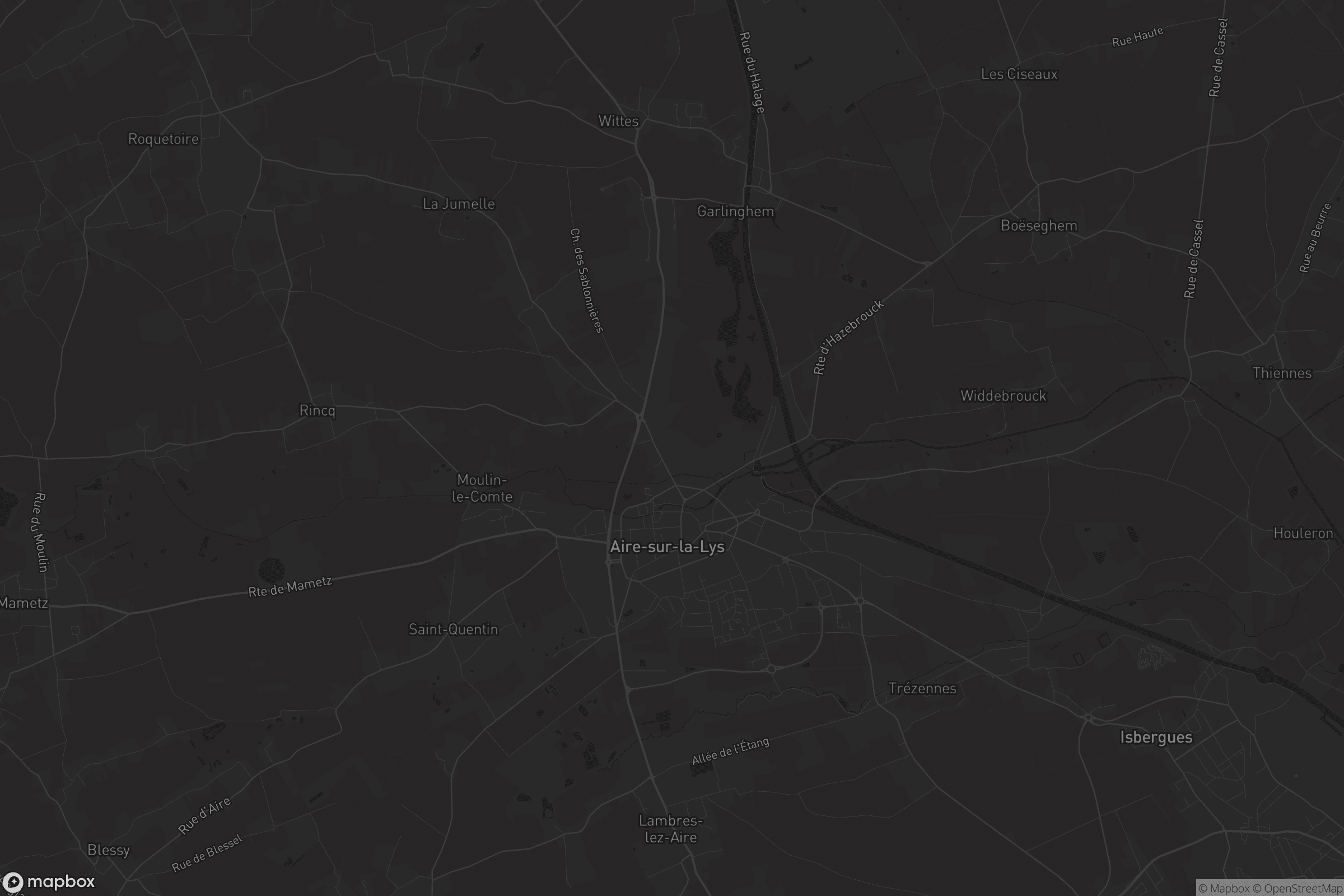 Carte de Aire-sur-la-Lys
