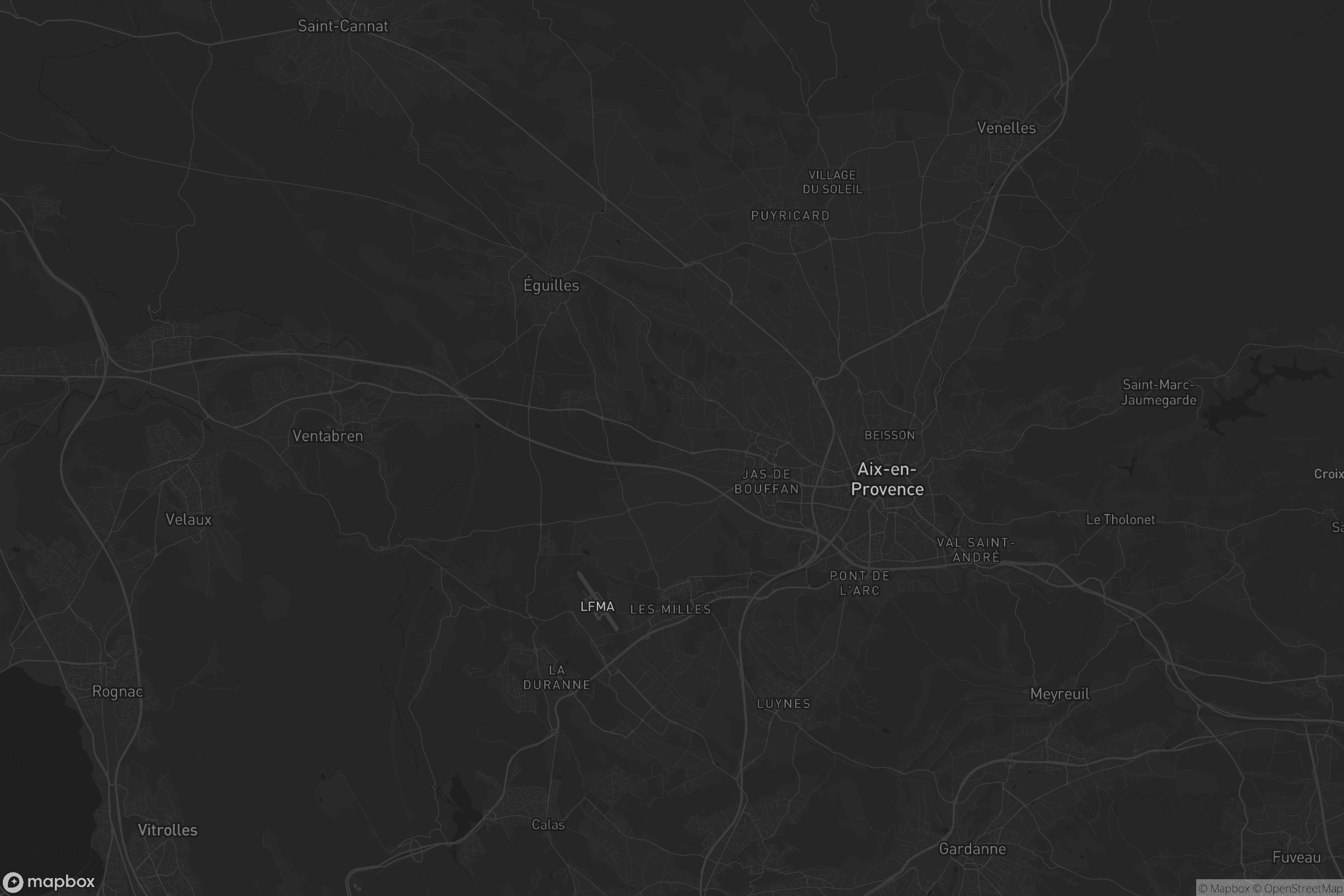 Carte de Aix-en-Provence