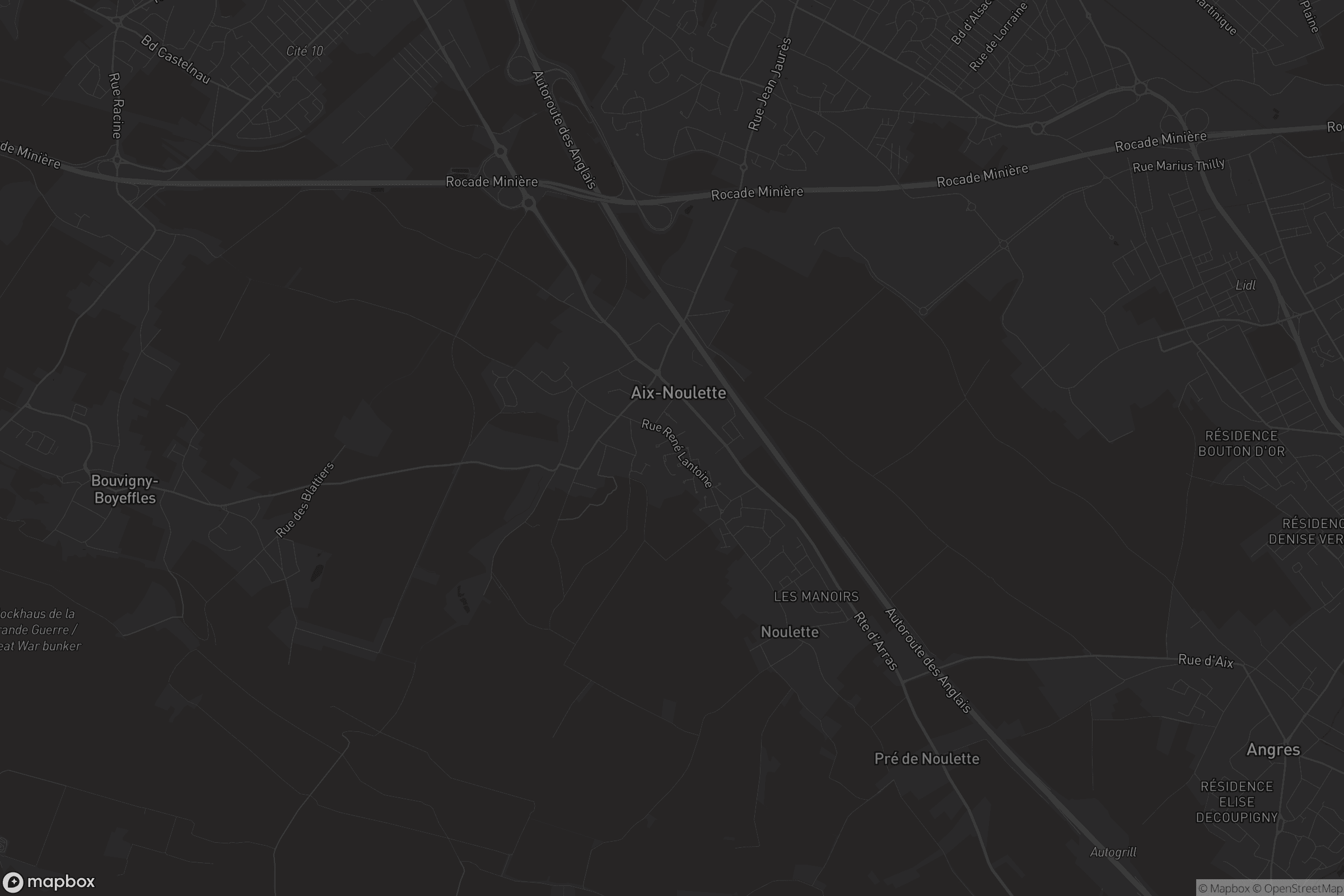 Carte de Aix-Noulette