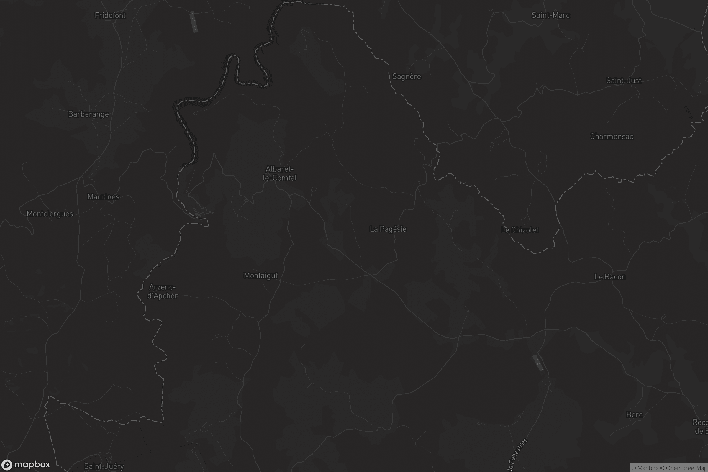 Carte de Albaret-le-Comtal