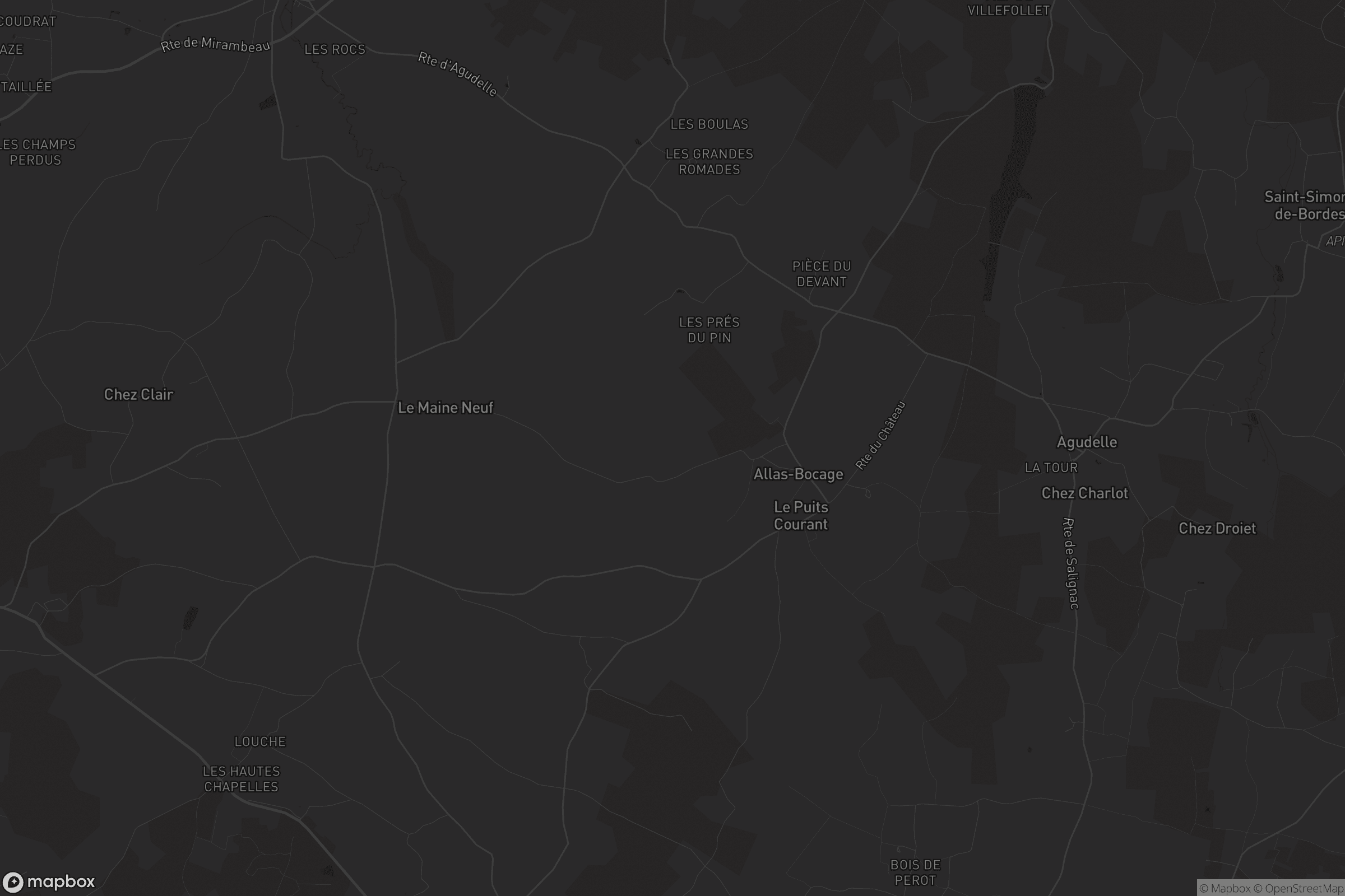 Carte de Allas-Bocage