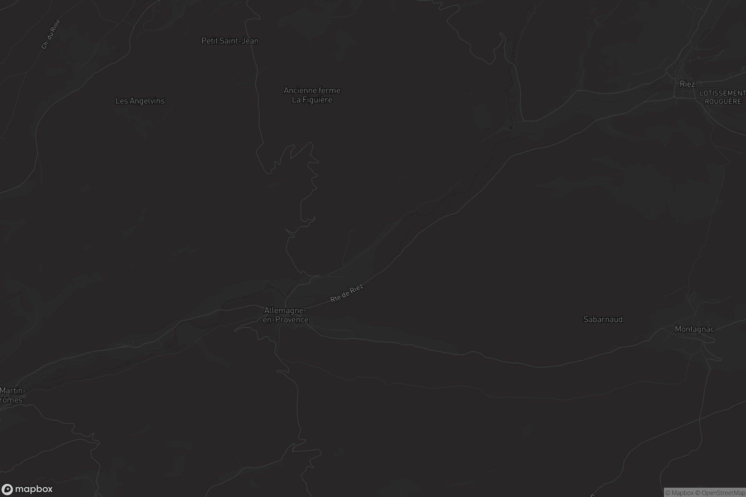 Carte de Allemagne-en-Provence