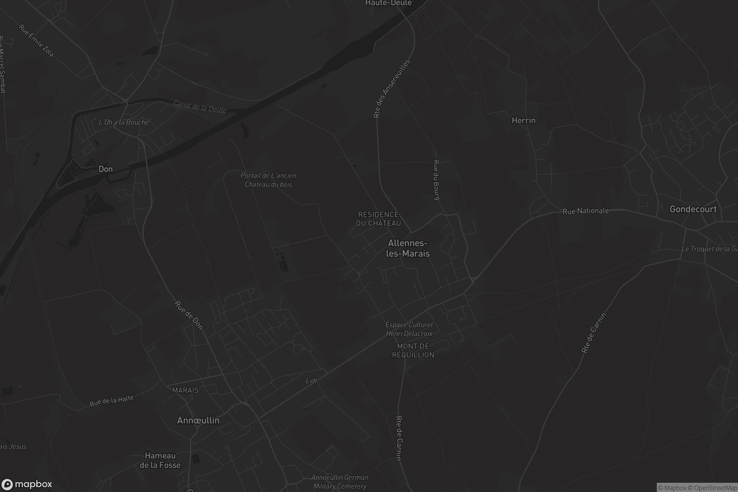 Carte de Allennes-les-Marais