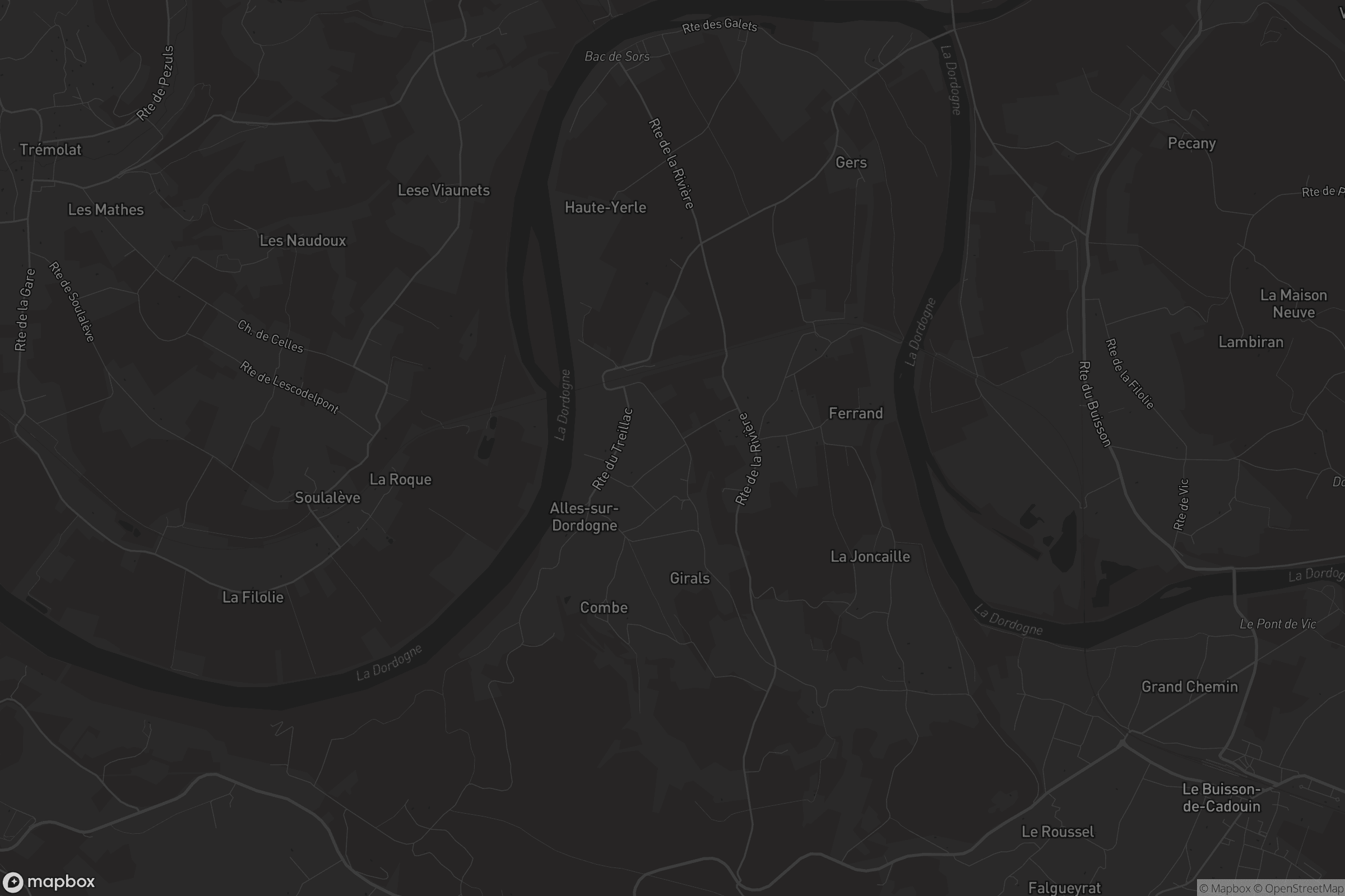 Carte de Alles-sur-Dordogne