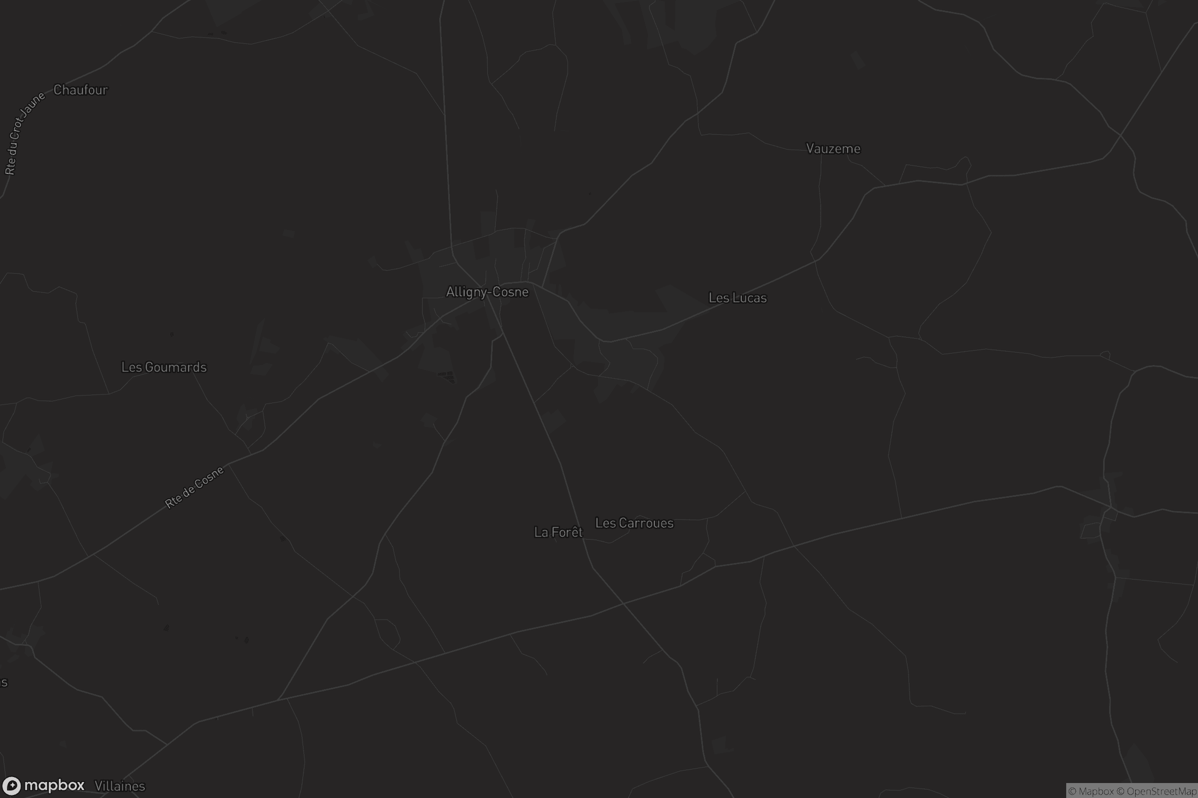 Carte de Alligny-Cosne