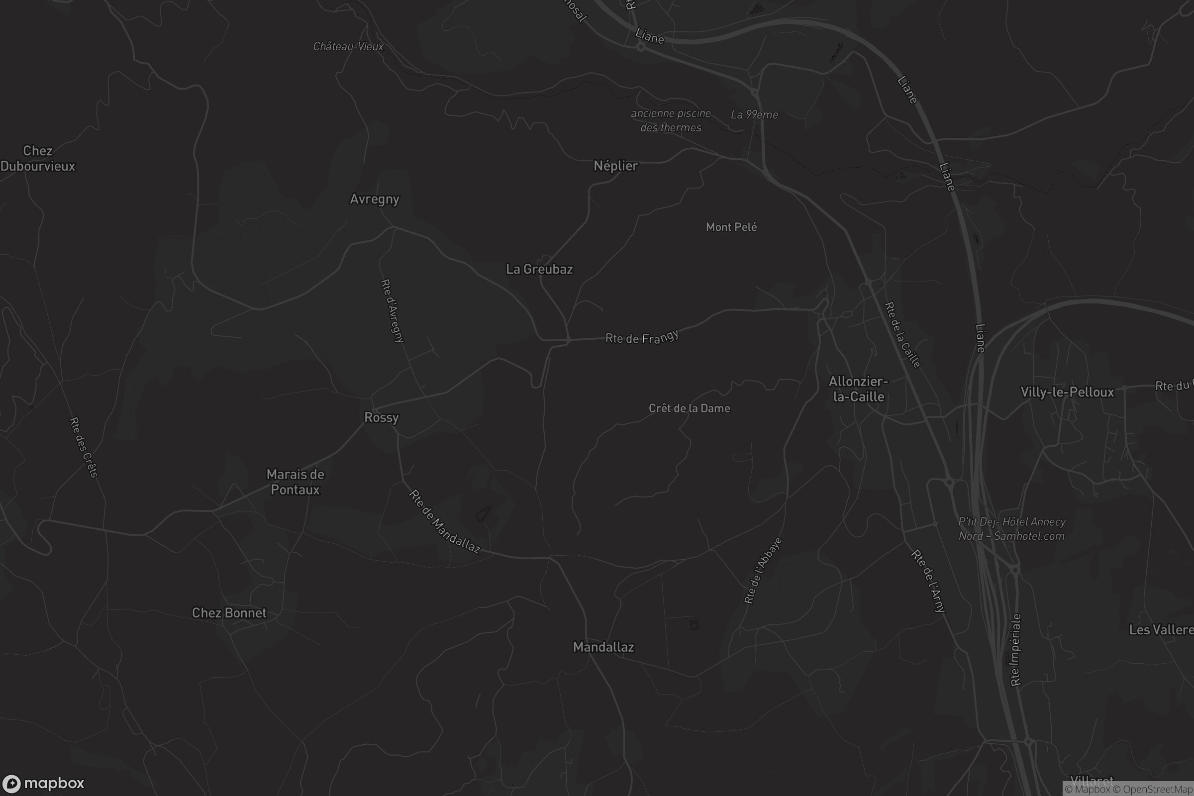 Carte de Allonzier-la-Caille