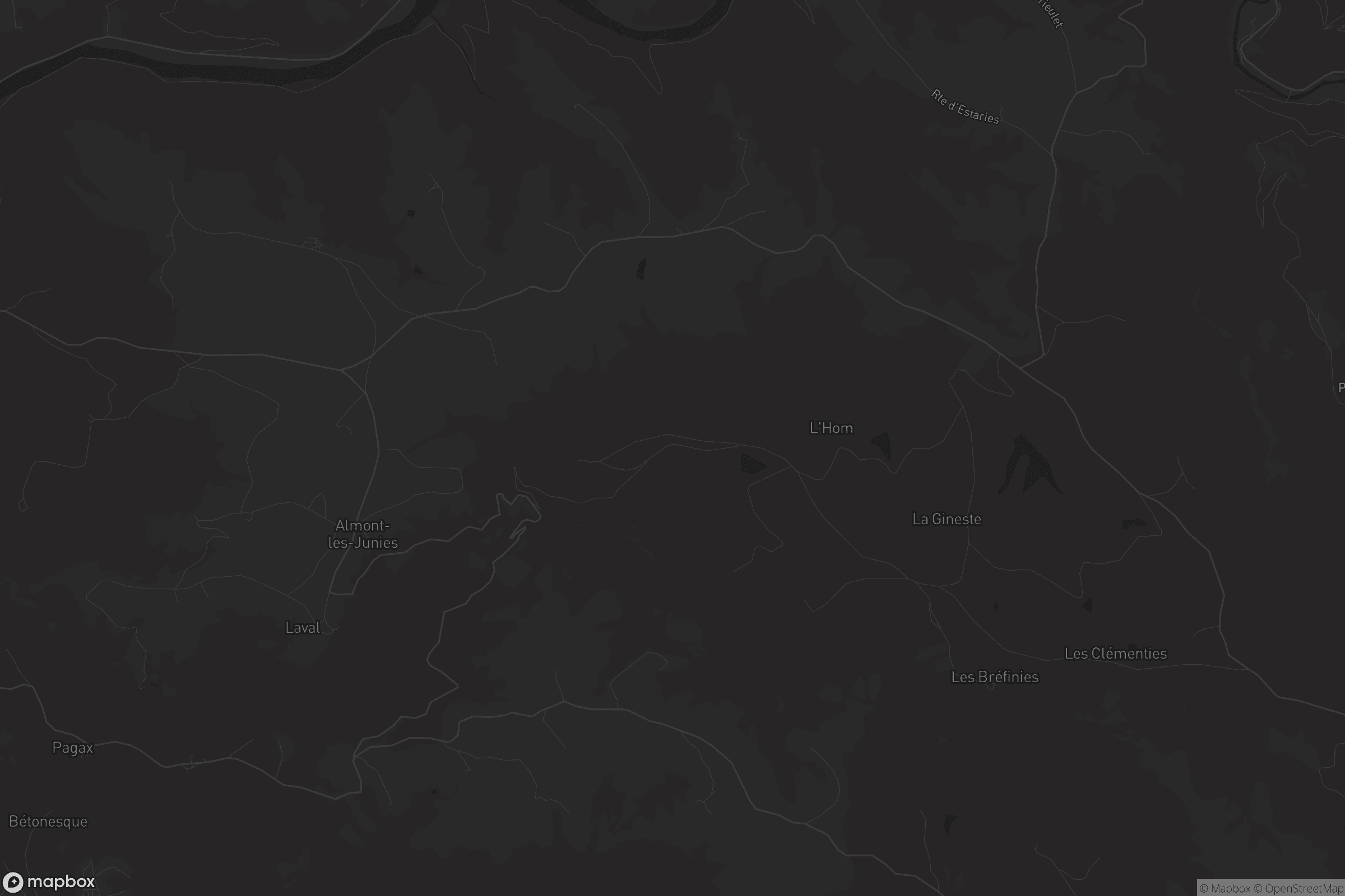 Carte de Almont-les-Junies