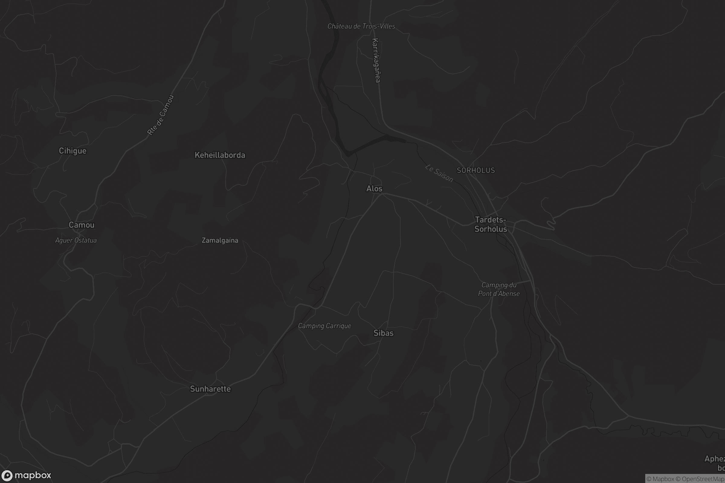 Carte de Alos-Sibas-Abense