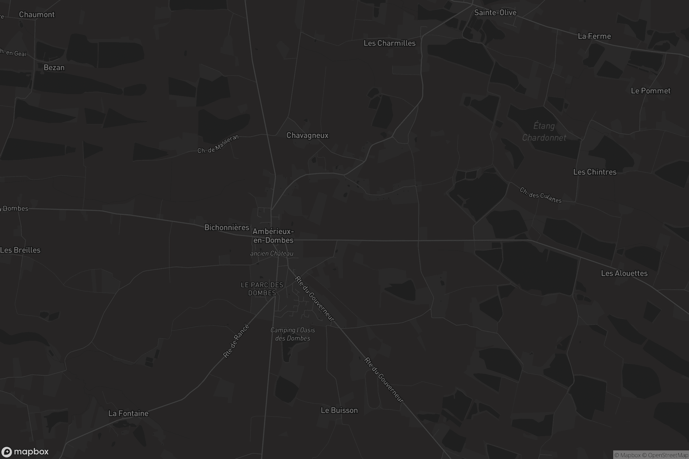 Carte de Ambérieux-en-Dombes