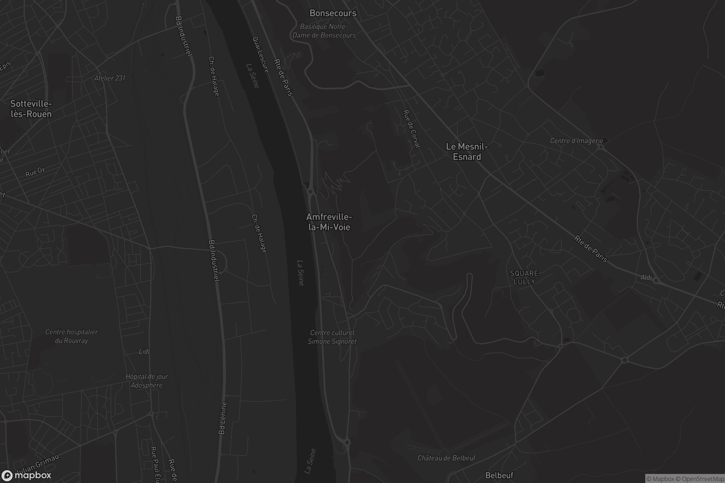 Carte de Amfreville-la-Mi-Voie