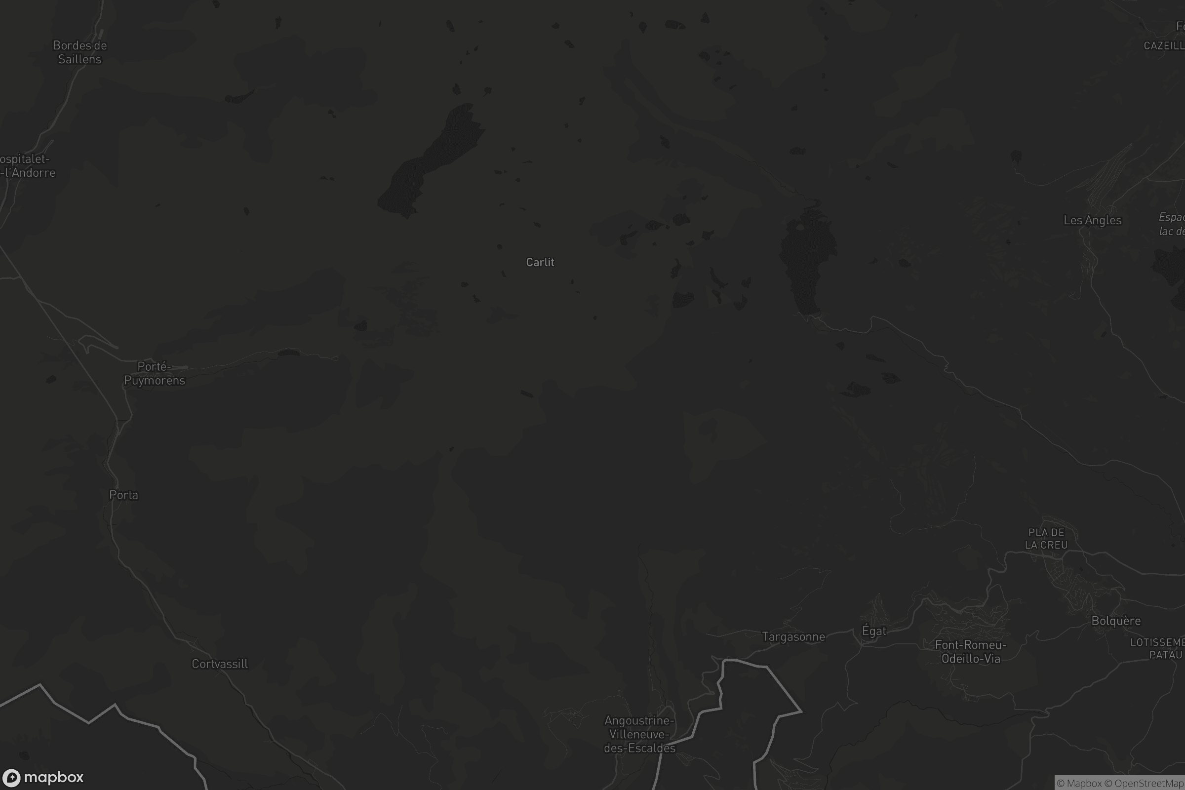 Carte de Angoustrine-Villeneuve-des-Escaldes