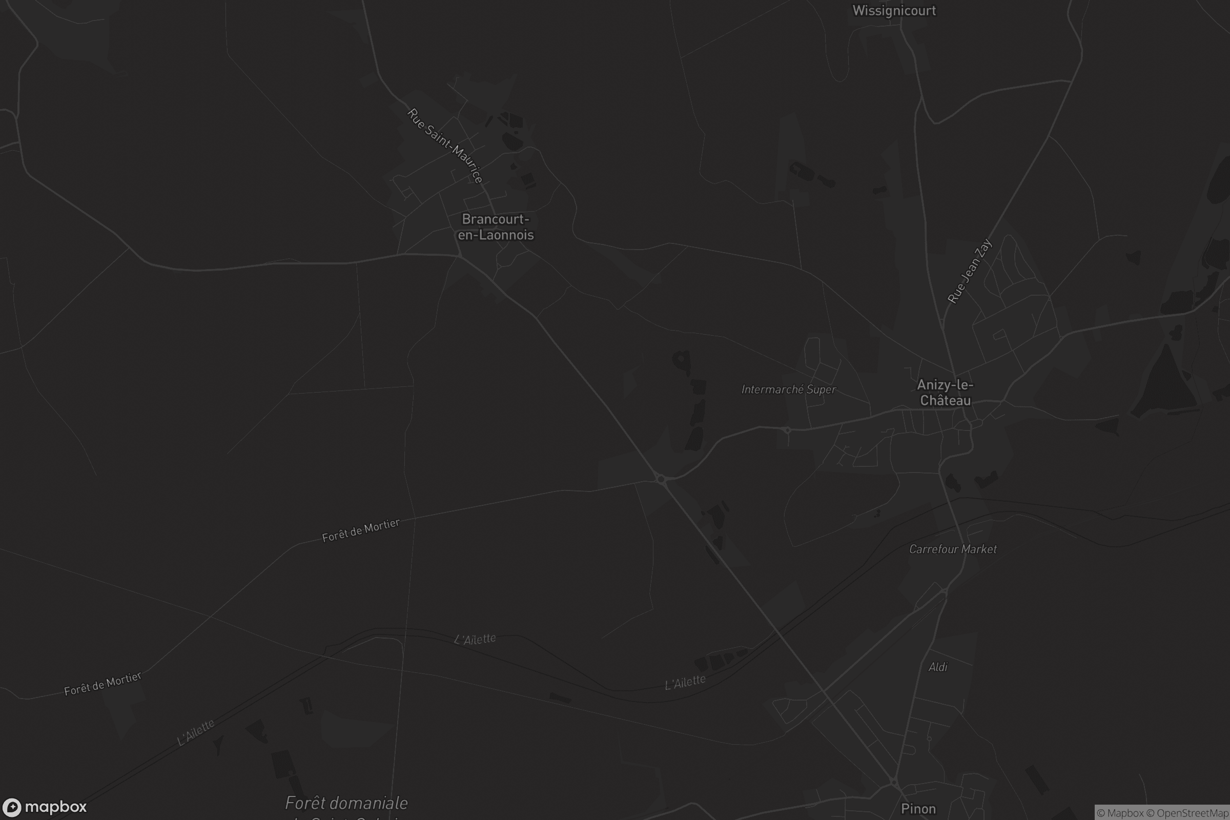 Carte de Anizy-le-Château