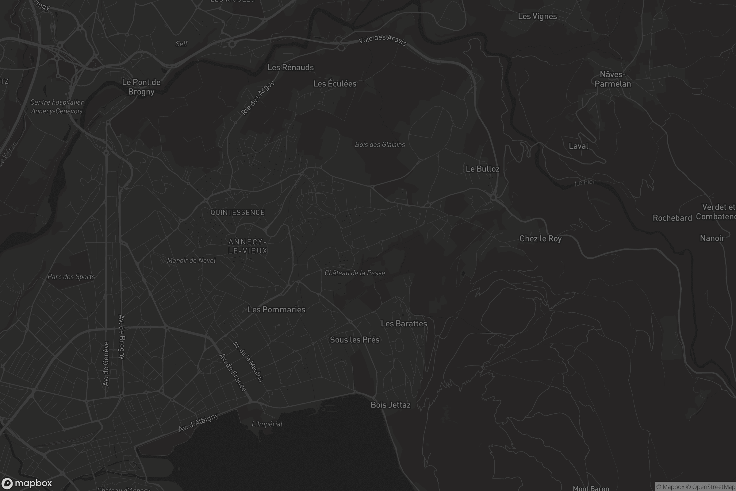 Carte de Annecy-le-Vieux