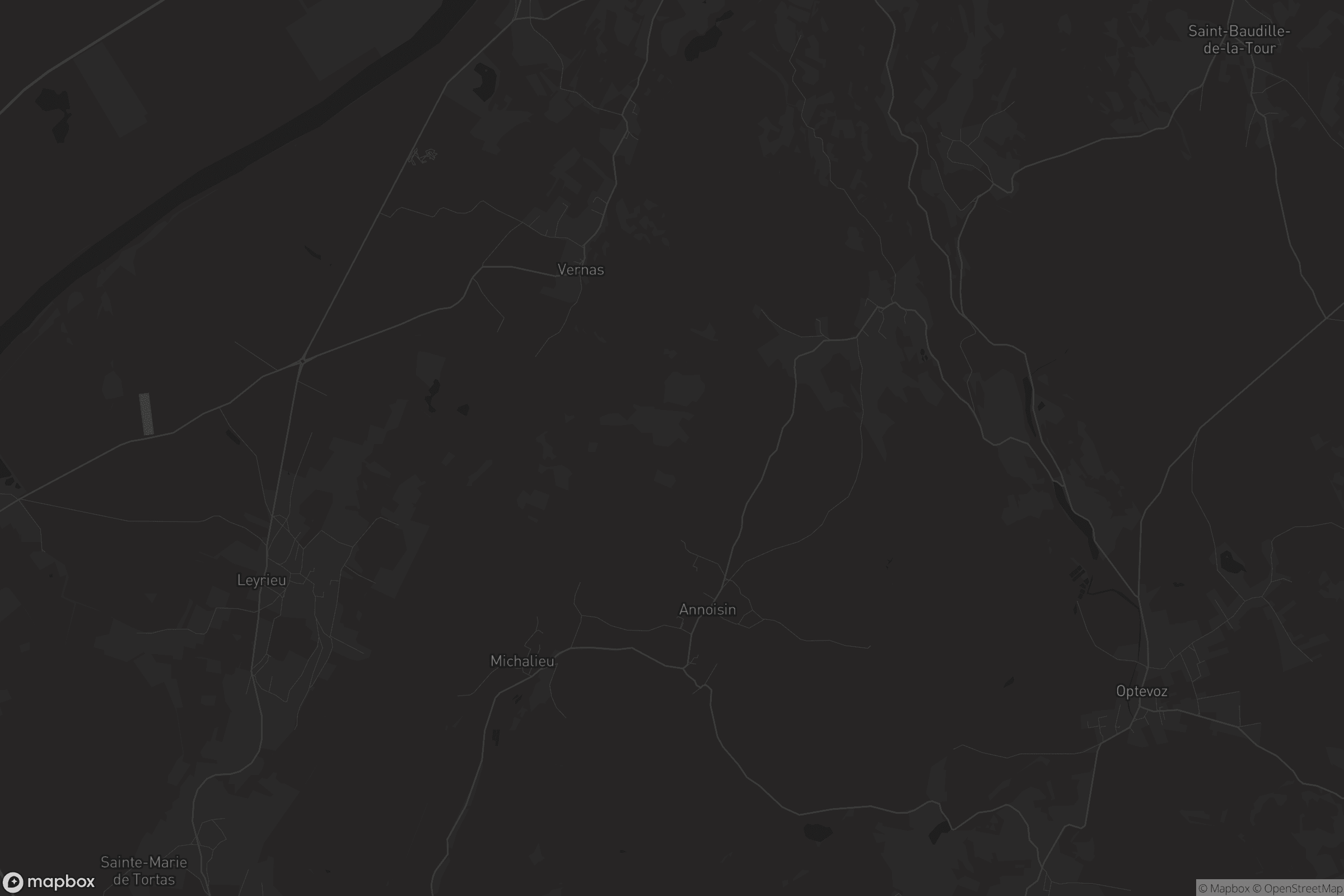 Carte de Annoisin-Chatelans