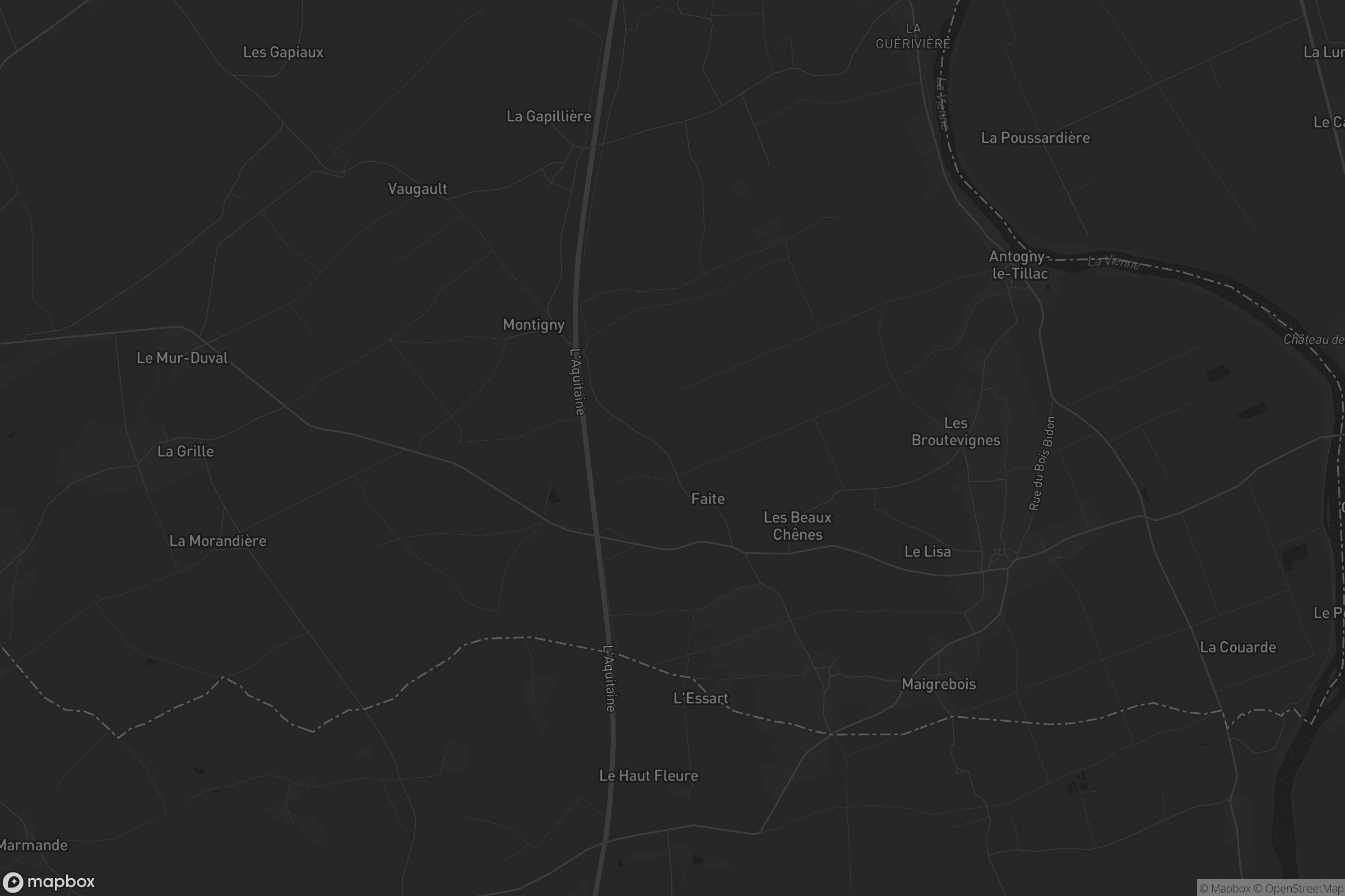 Carte de Antogny-le-Tillac