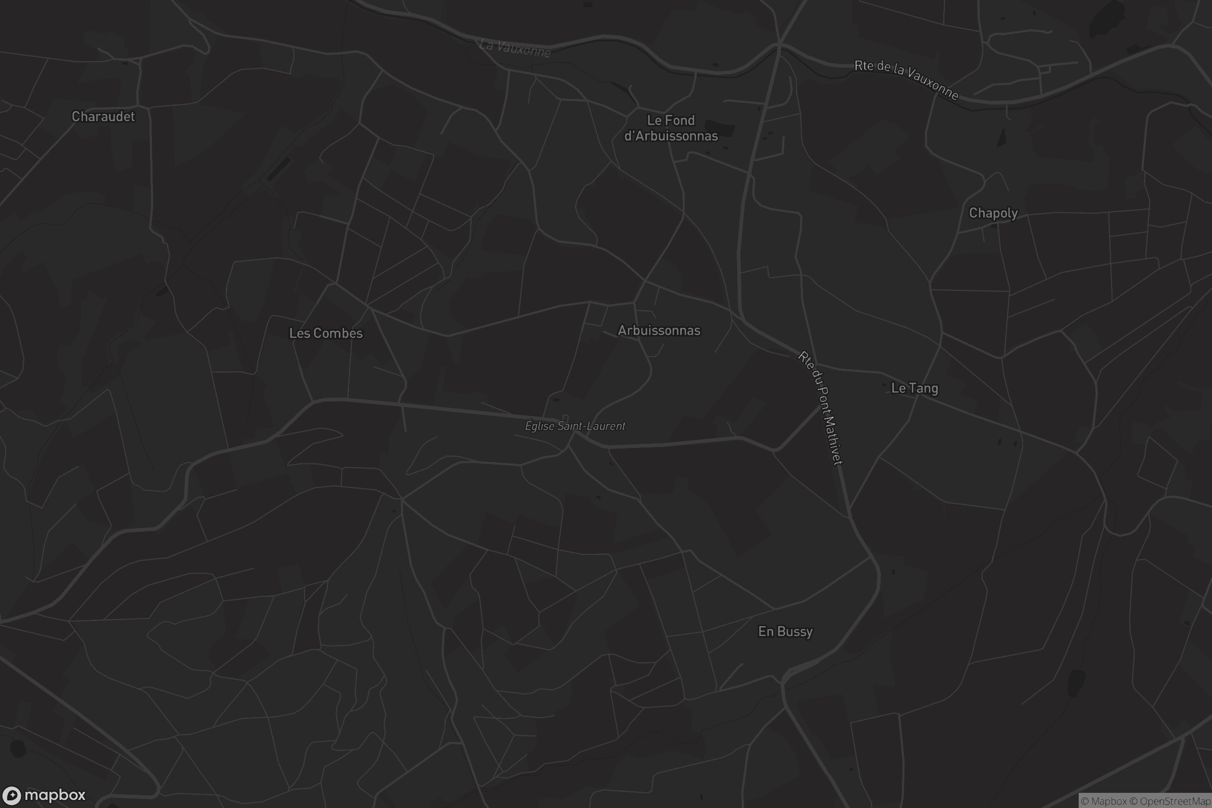 Carte de Arbuissonnas