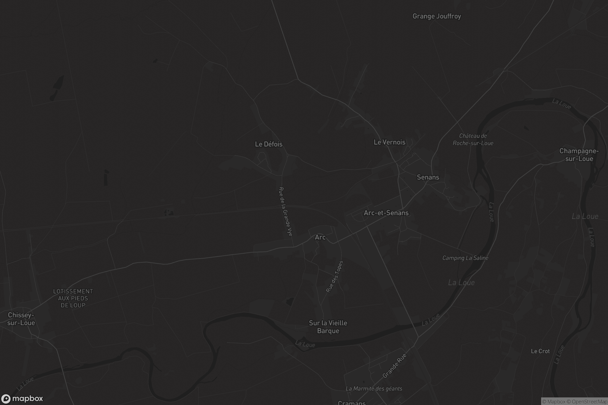 Carte de Arc-et-Senans