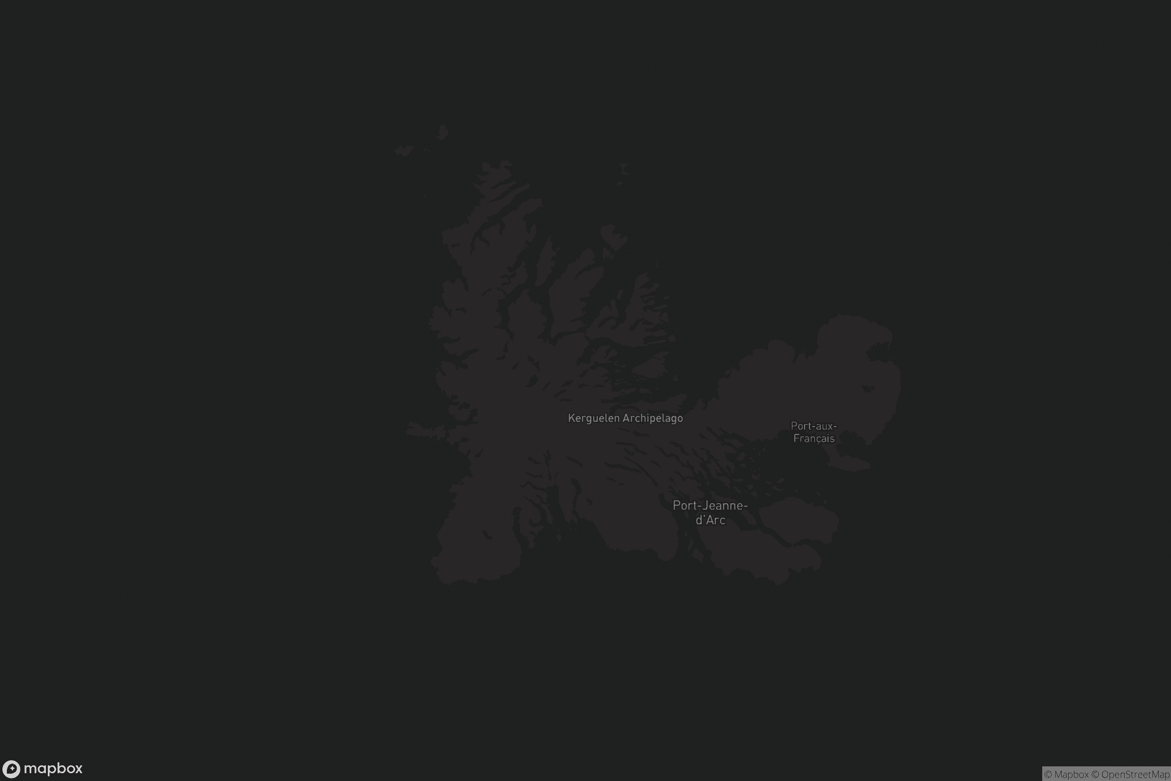 Carte de Archipel des Kerguelen