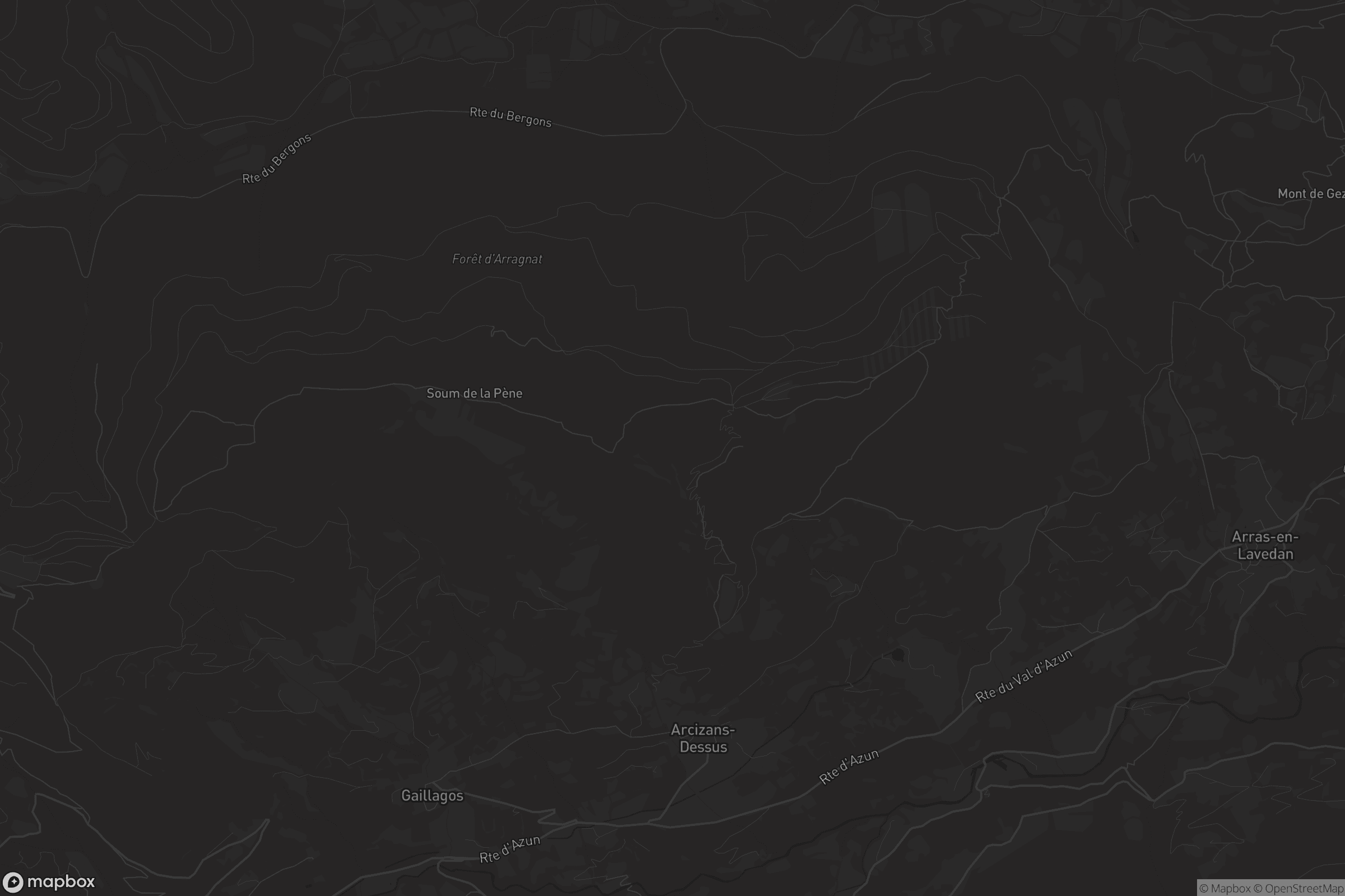 Carte de Arcizans-Dessus