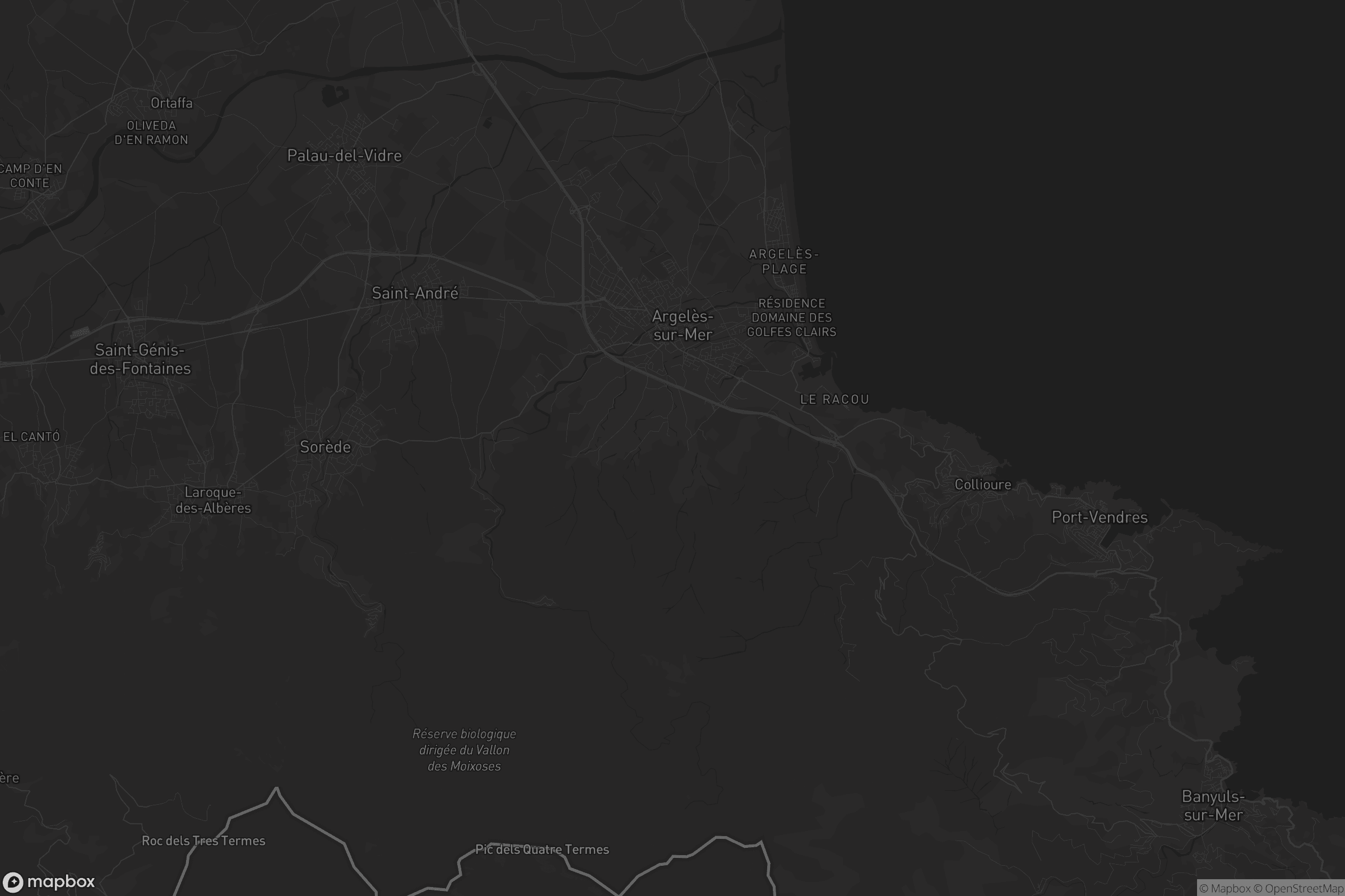 Carte de Argelès-sur-Mer