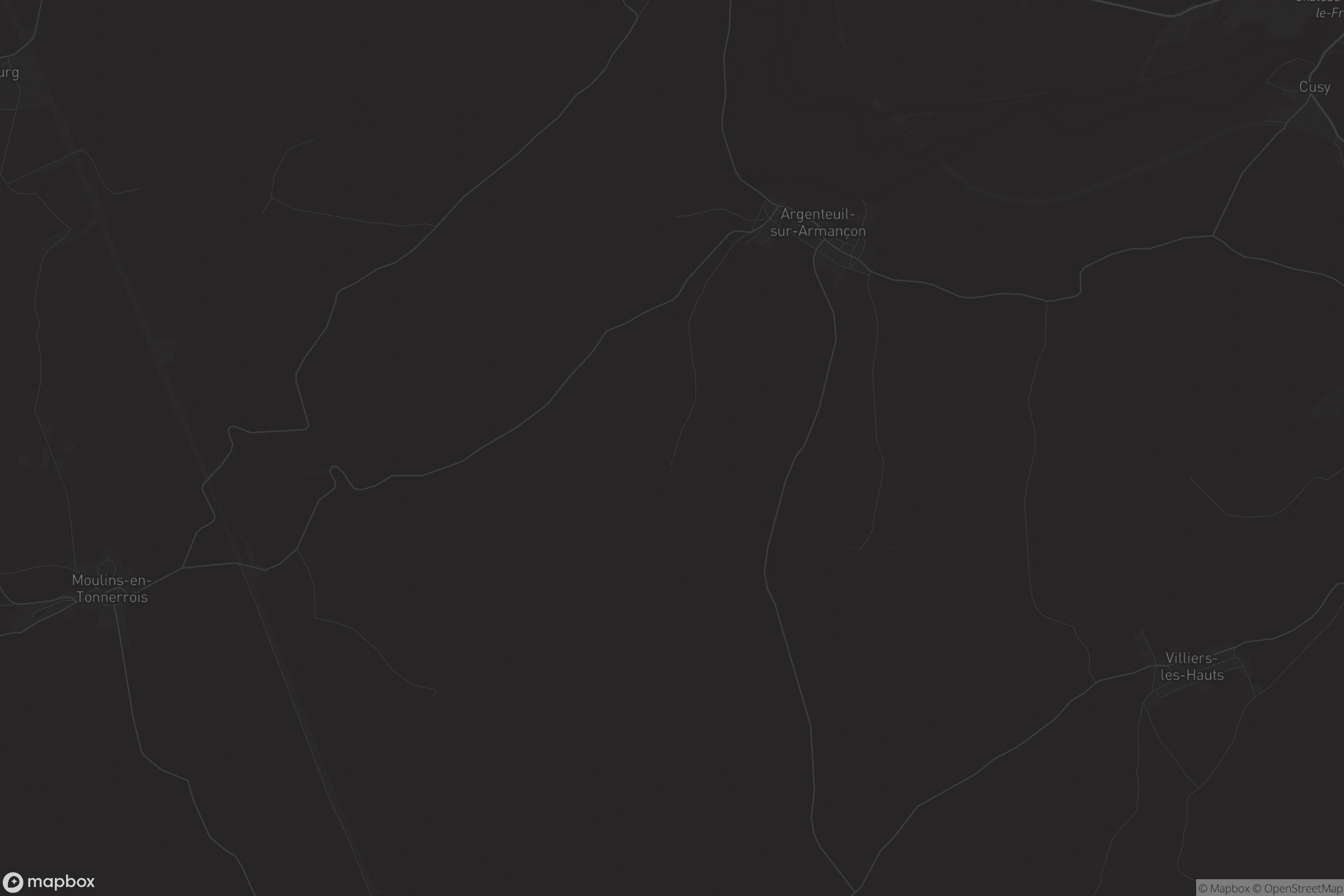 Carte de Argenteuil-sur-Armançon