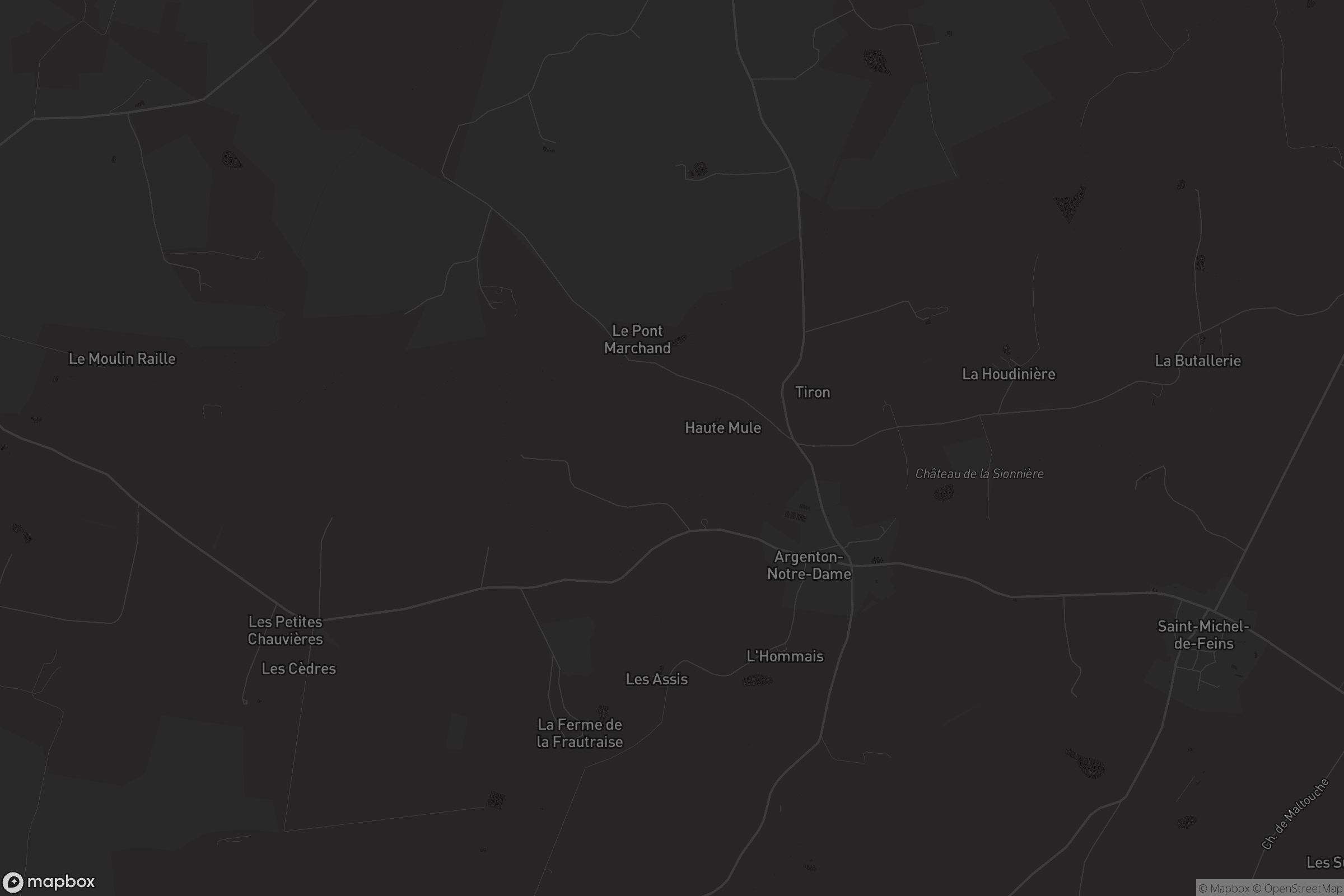 Carte de Argenton-Notre-Dame