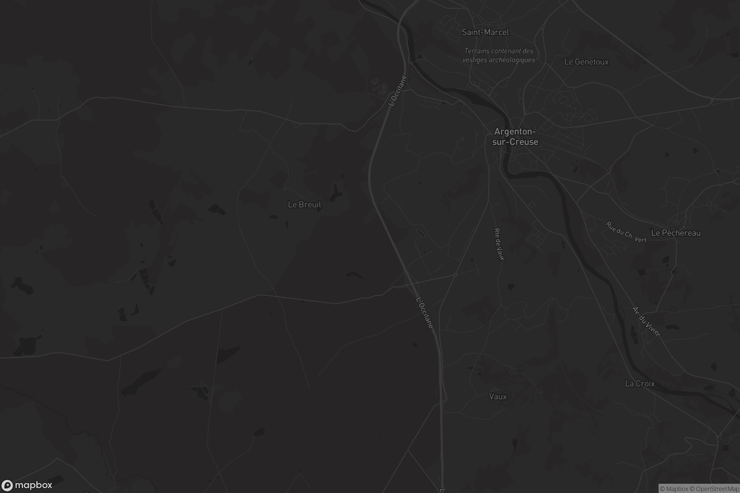 Carte de Argenton-sur-Creuse