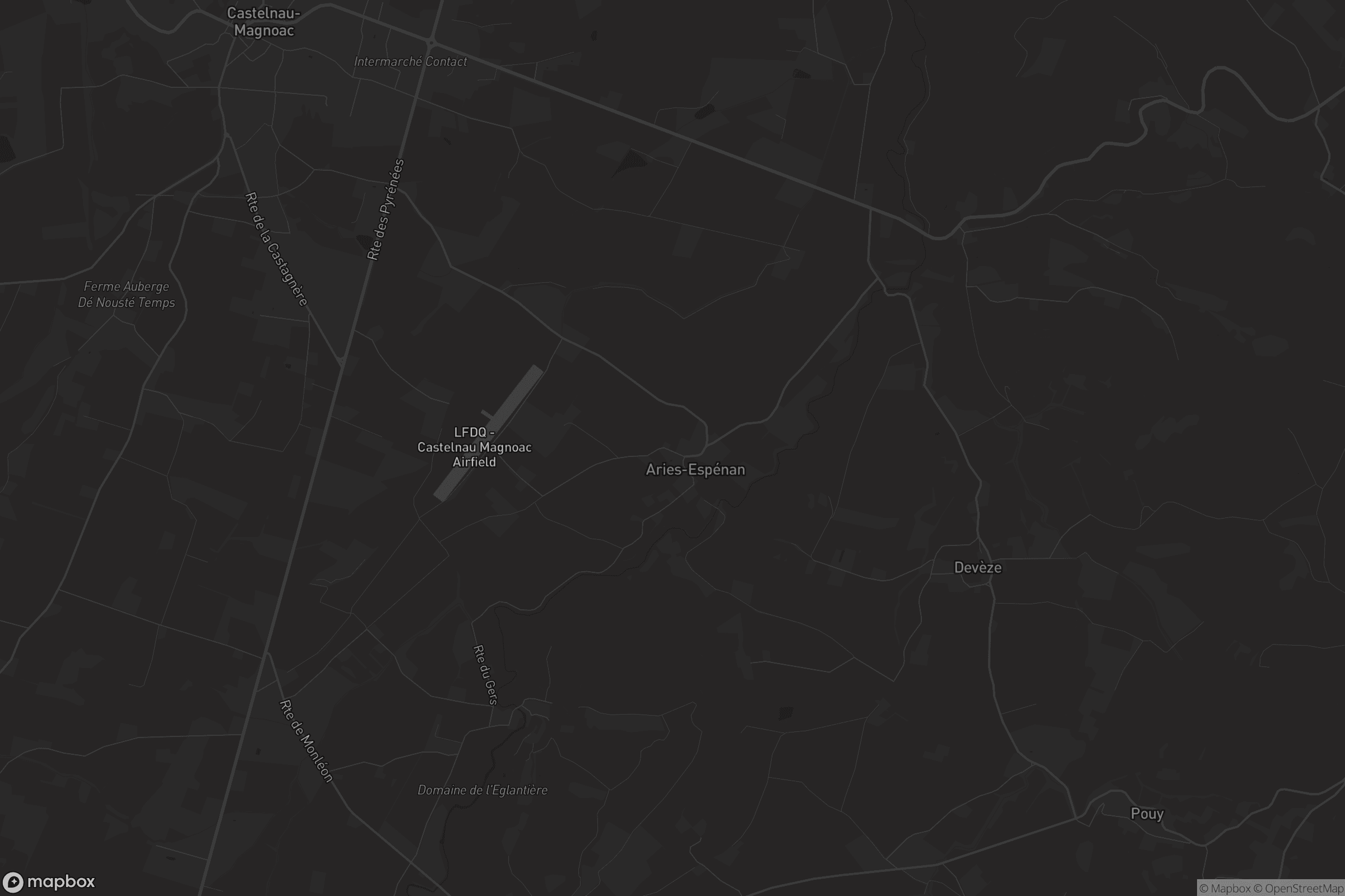 Carte de Aries-Espénan