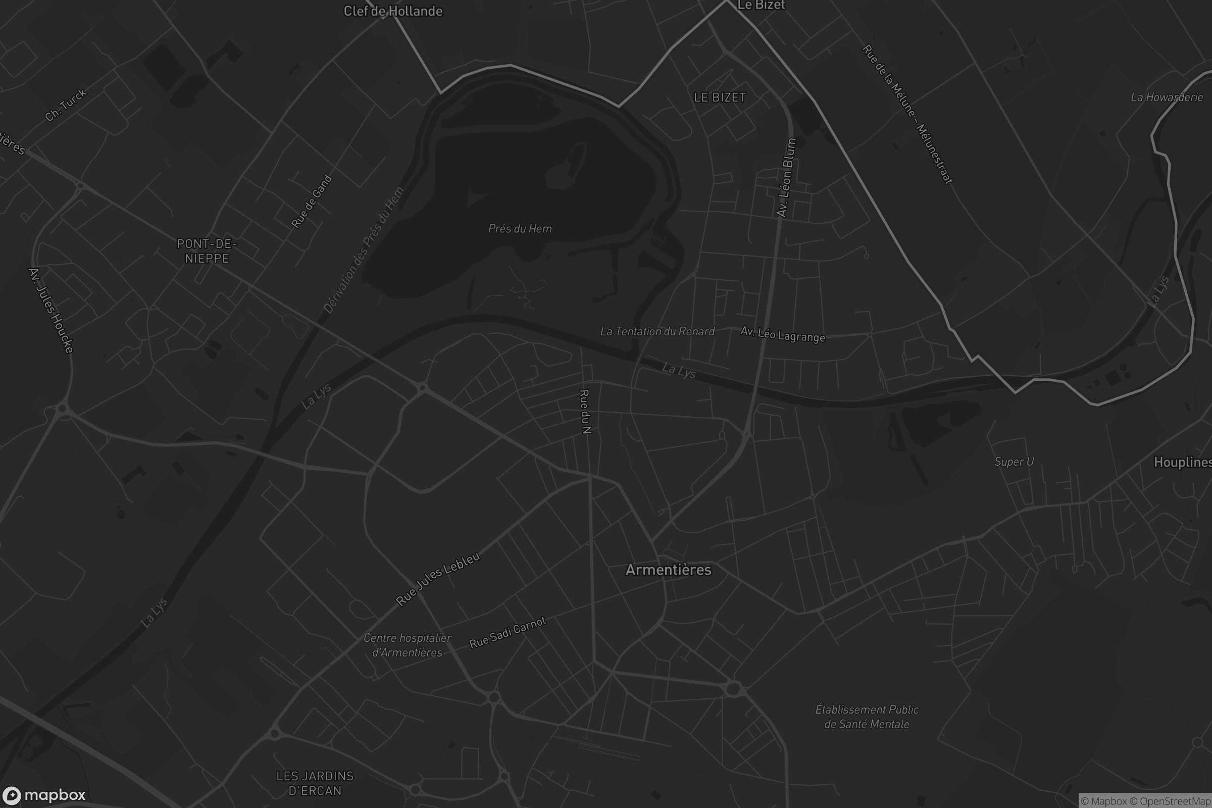 Carte de Armentières