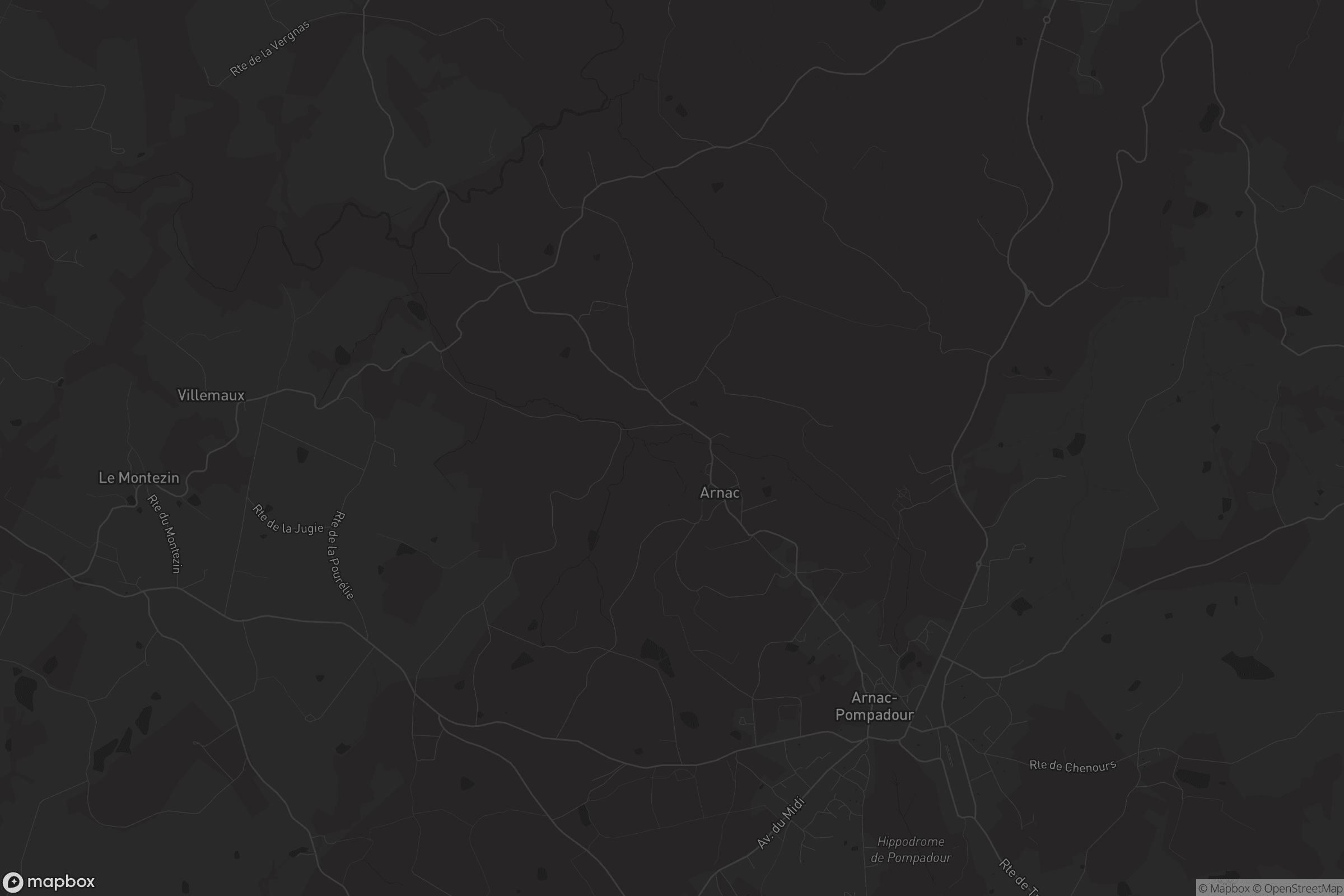 Carte de Arnac-Pompadour