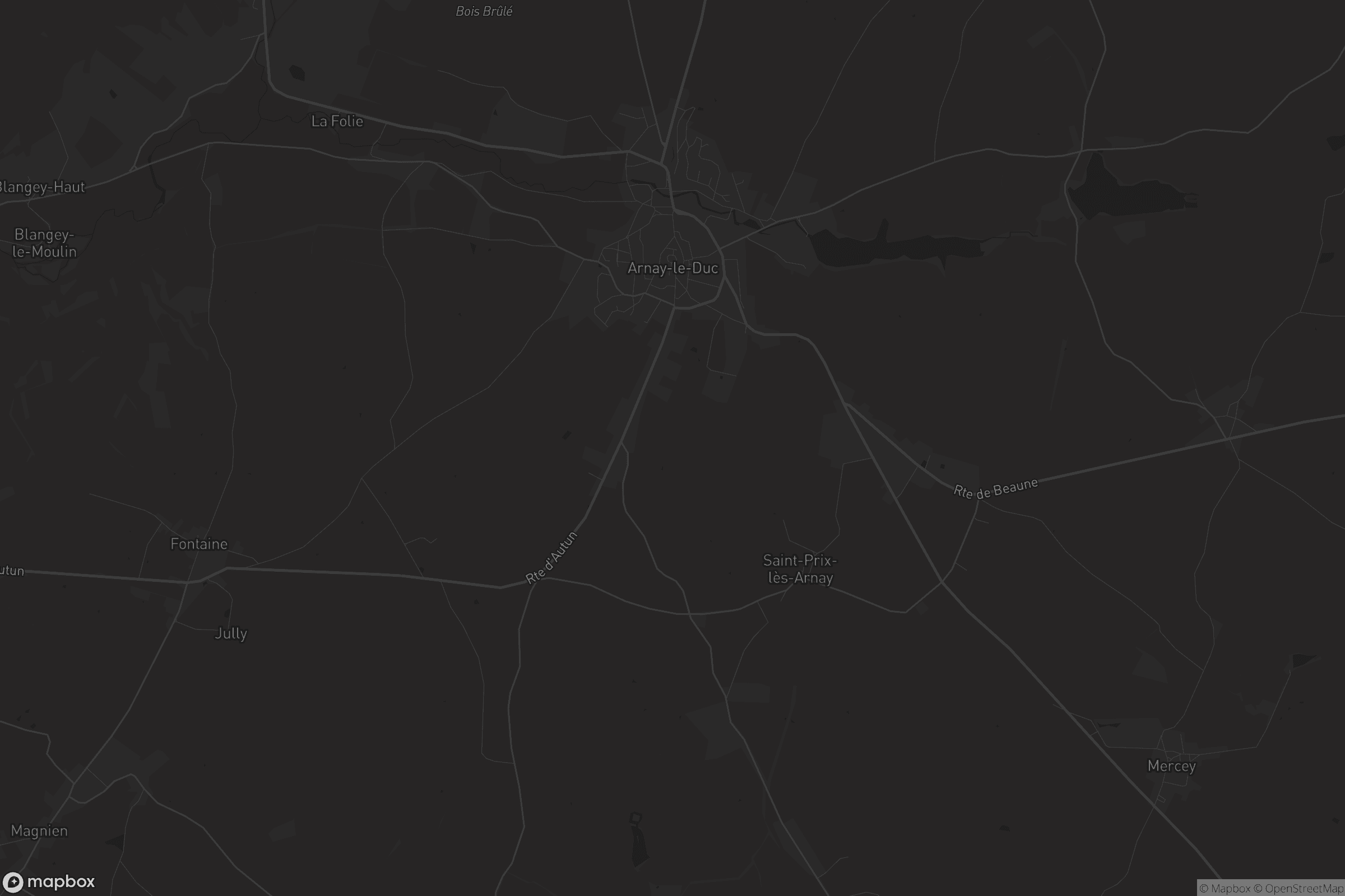Carte de Arnay-le-Duc