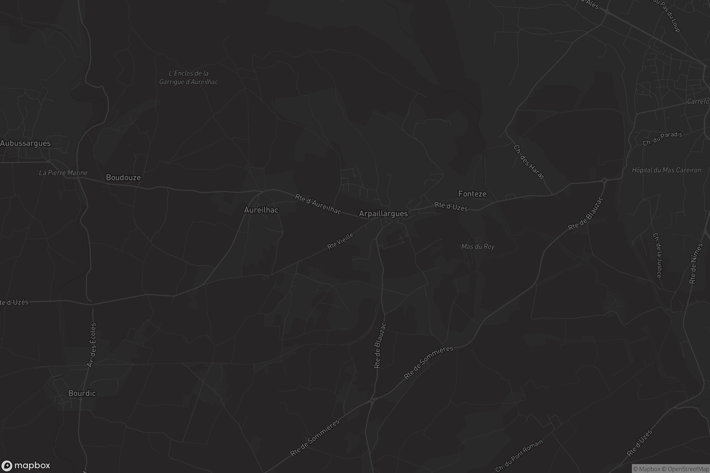 Carte de Arpaillargues-et-Aureilhac