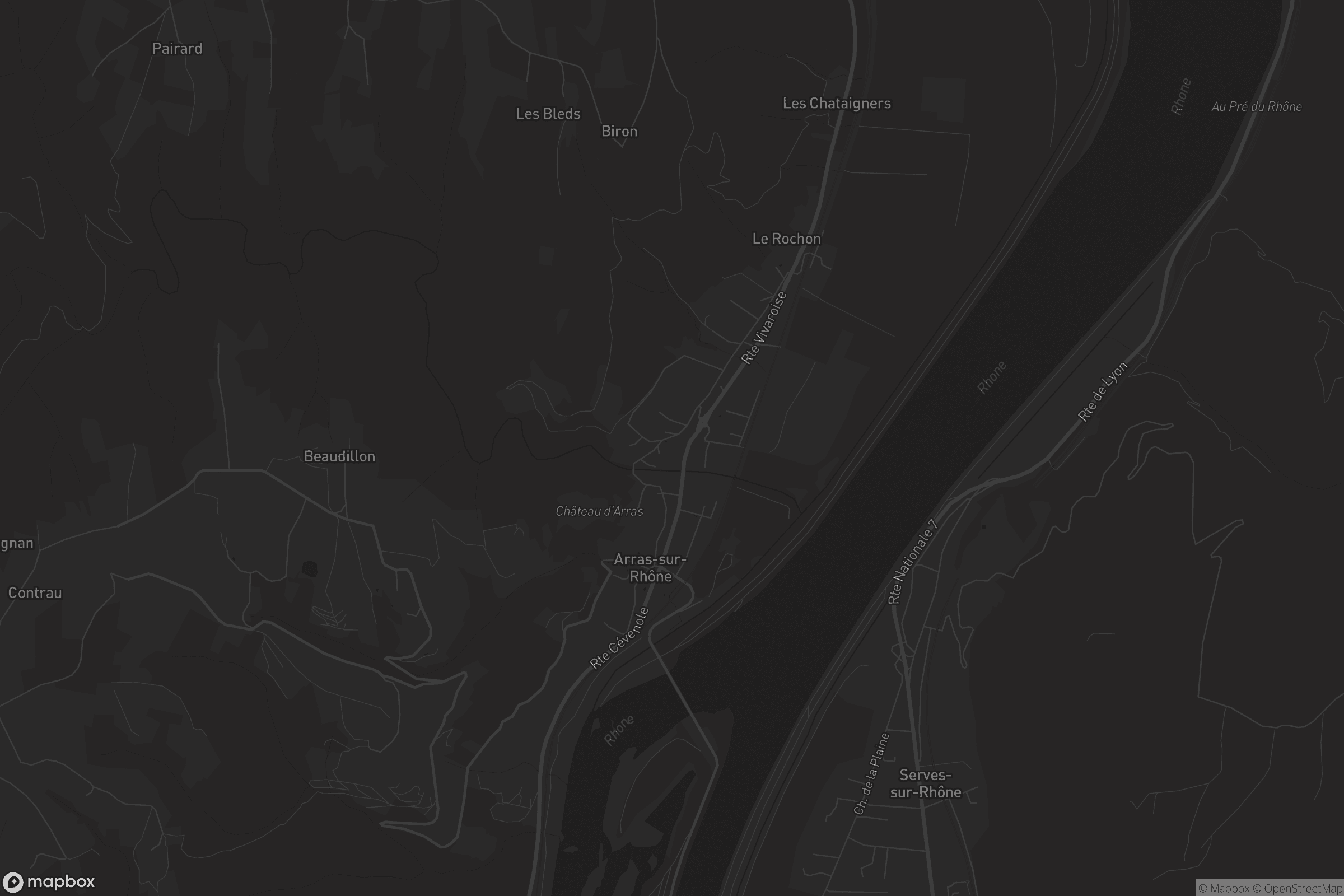 Carte de Arras-sur-Rhône