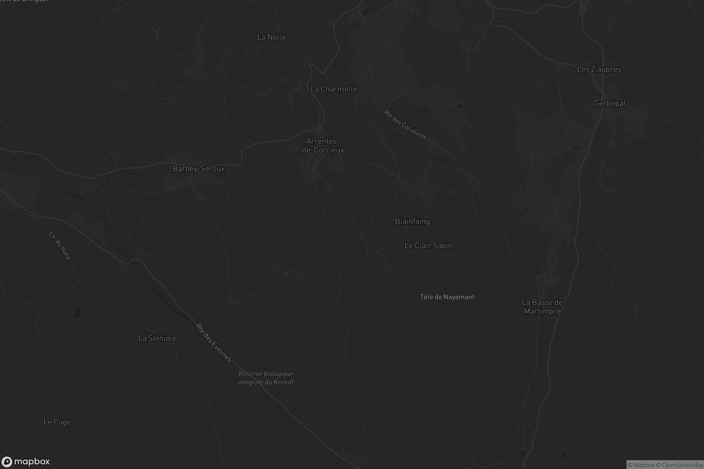 Carte de Arrentès-de-Corcieux