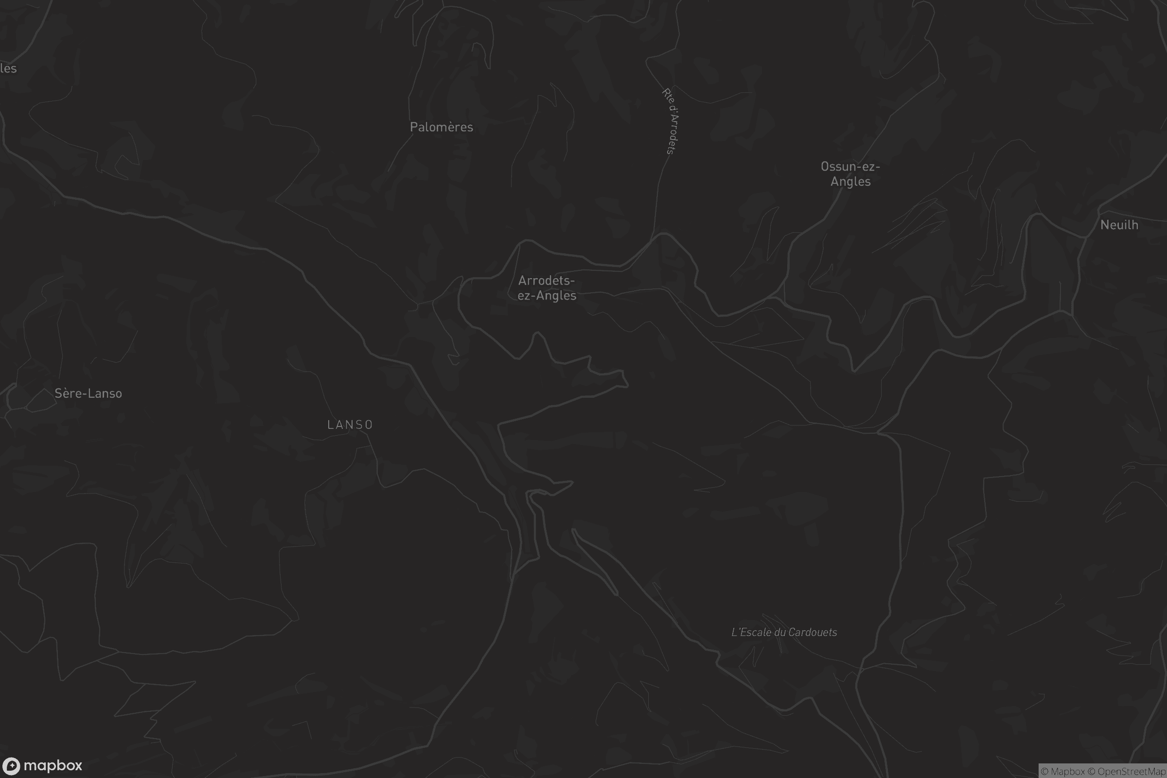 Carte de Arrodets-ez-Angles