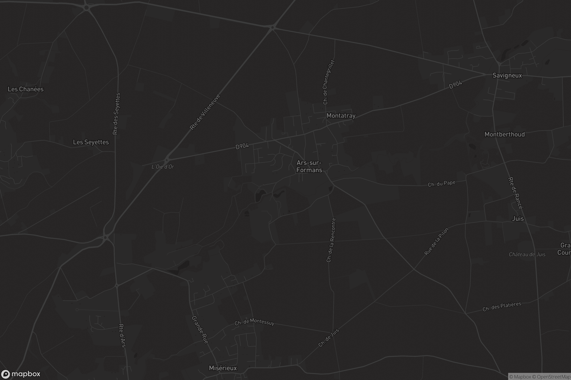 Carte de Ars-sur-Formans