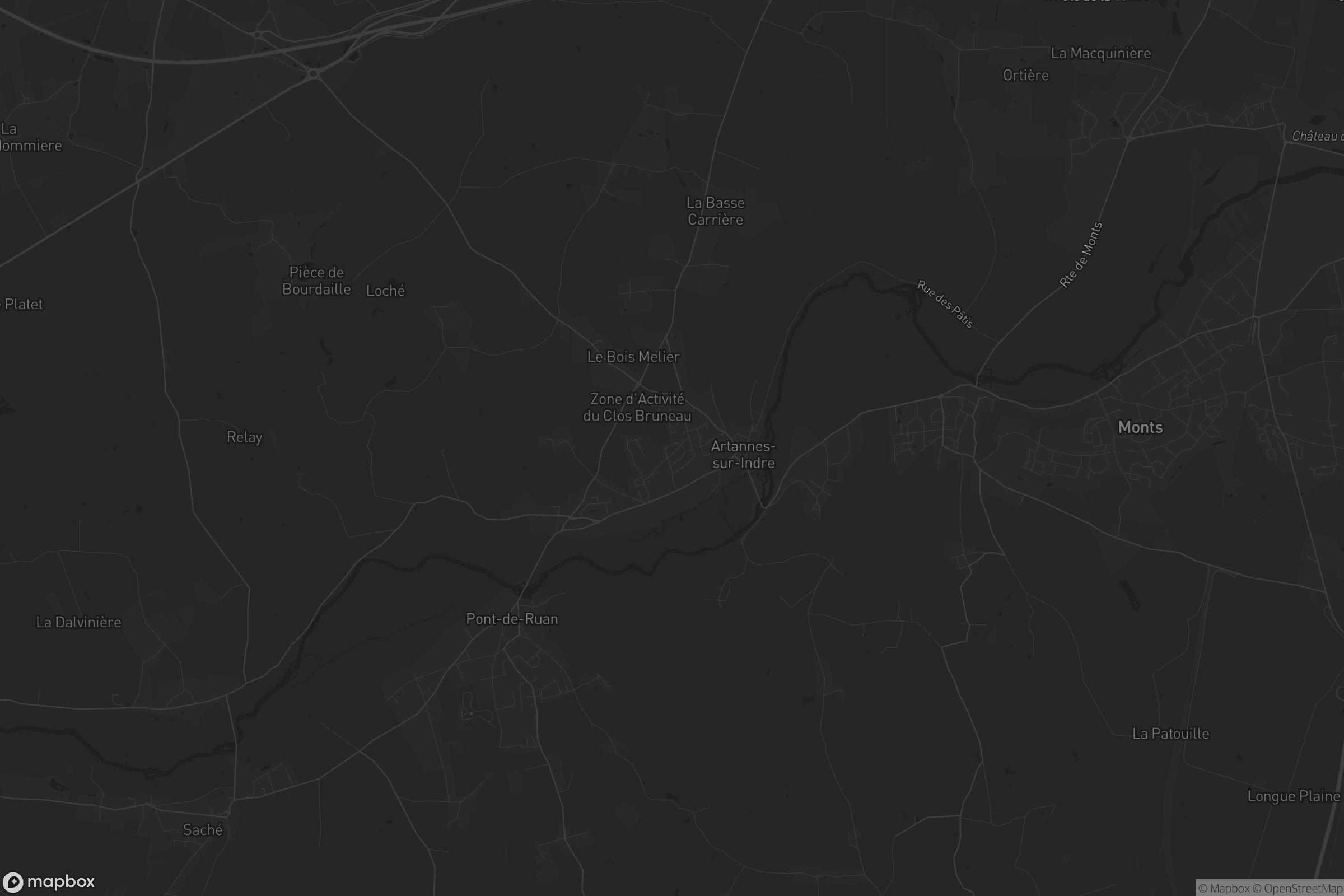 Carte de Artannes-sur-Indre