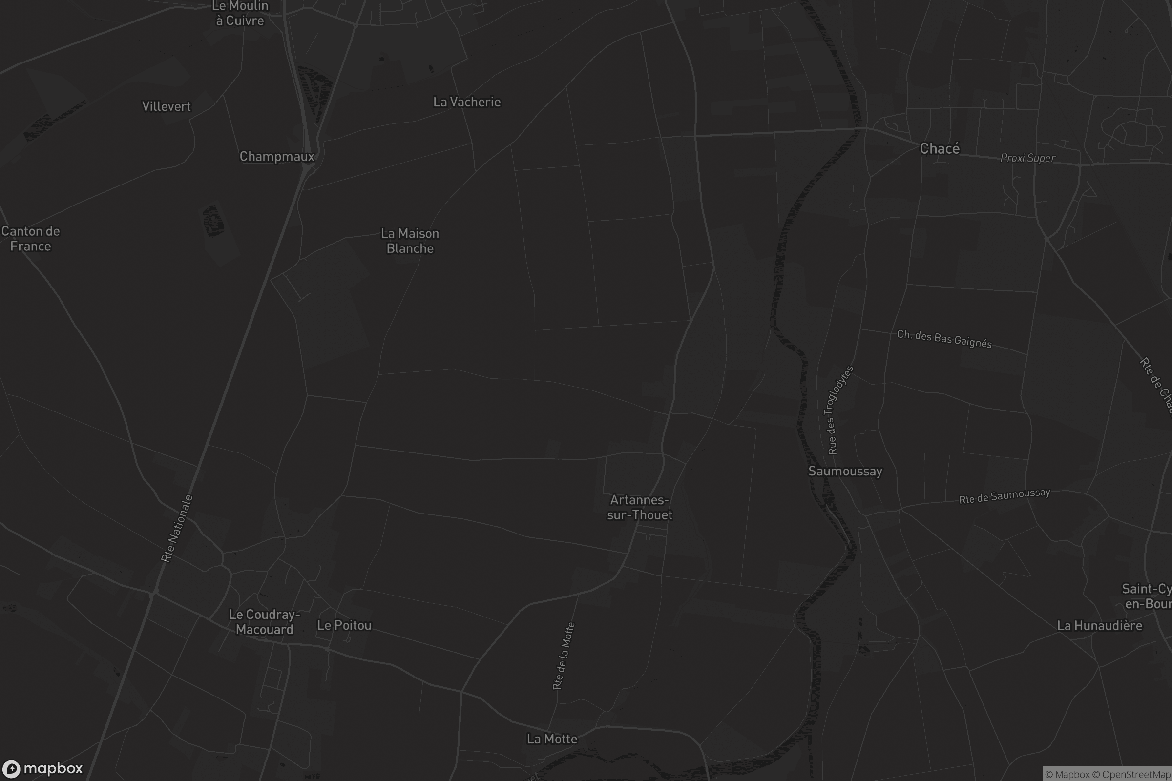 Carte de Artannes-sur-Thouet