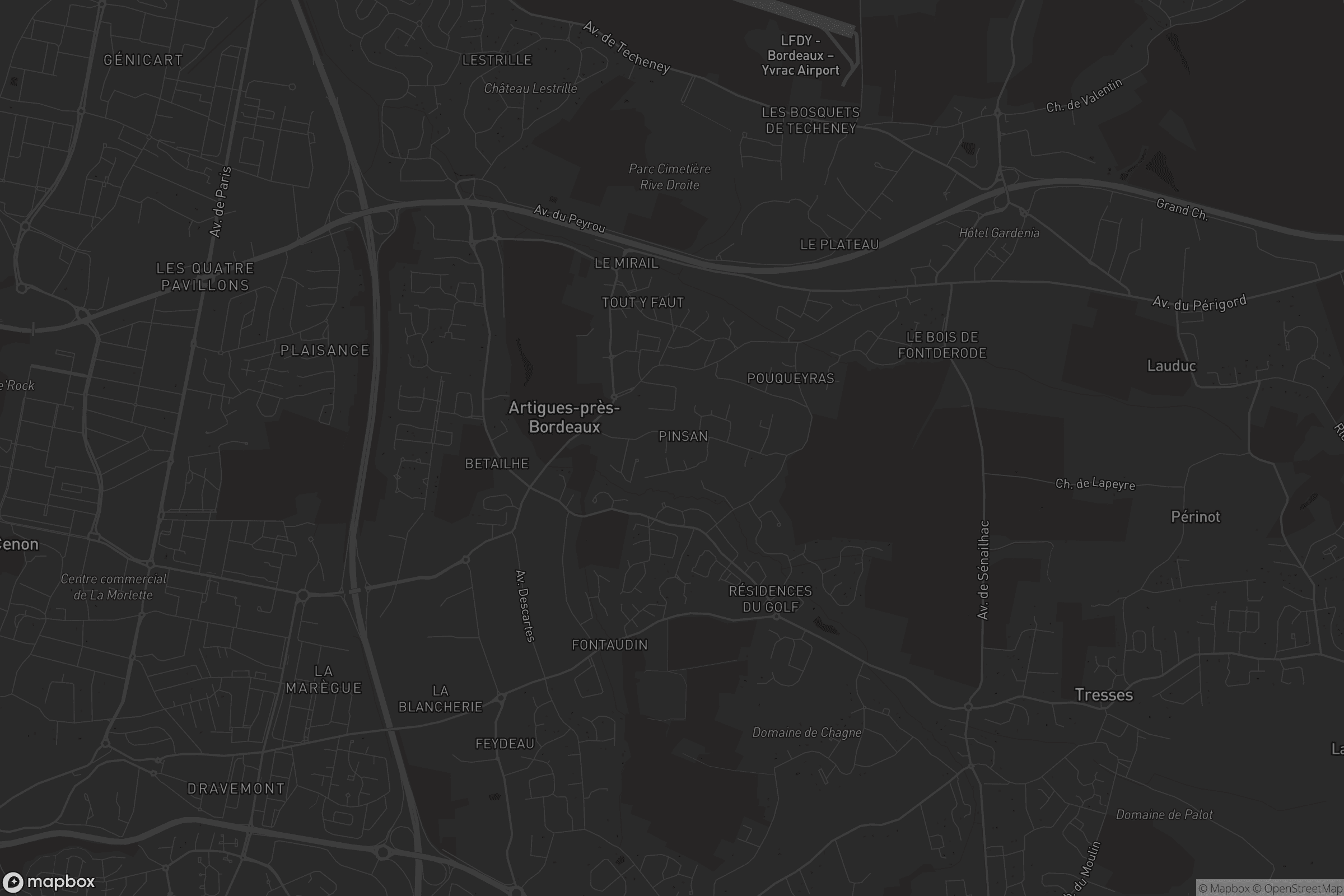 Carte de Artigues-près-Bordeaux