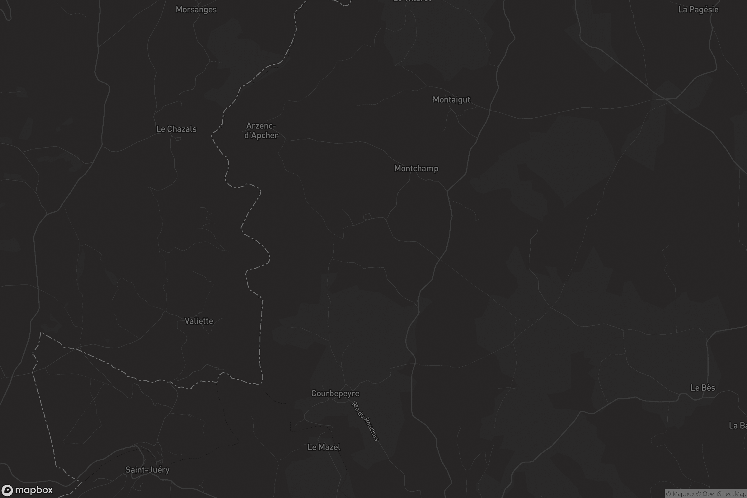 Carte de Arzenc-d'Apcher