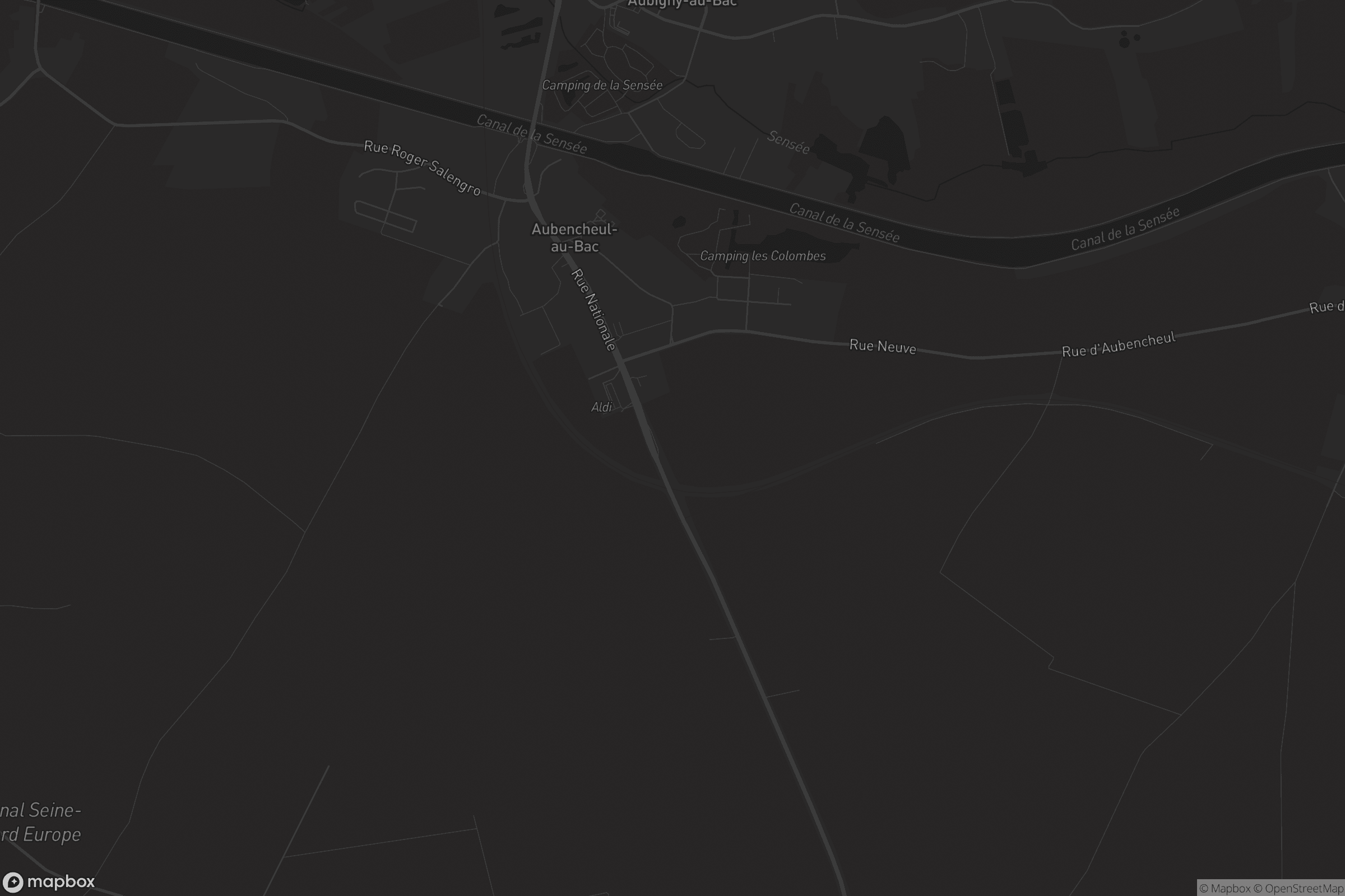 Carte de Aubencheul-au-Bac