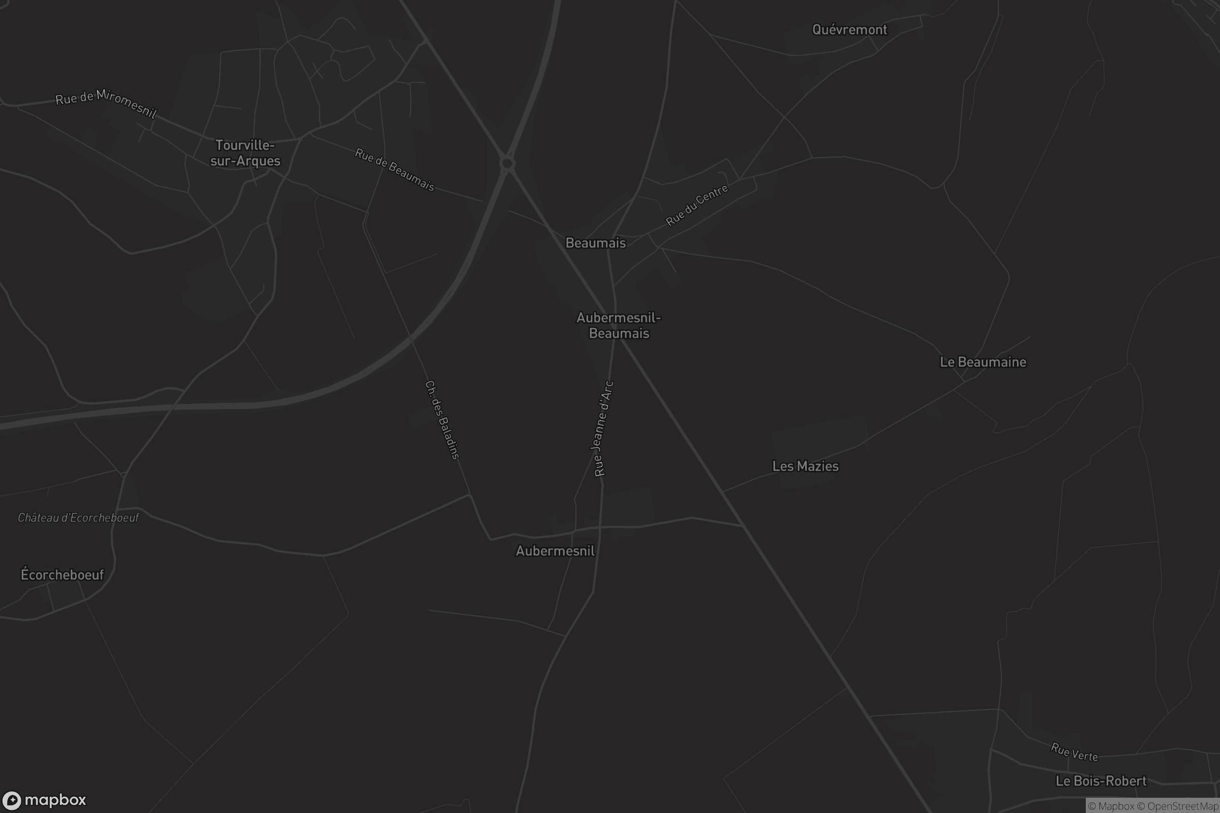 Carte de Aubermesnil-Beaumais
